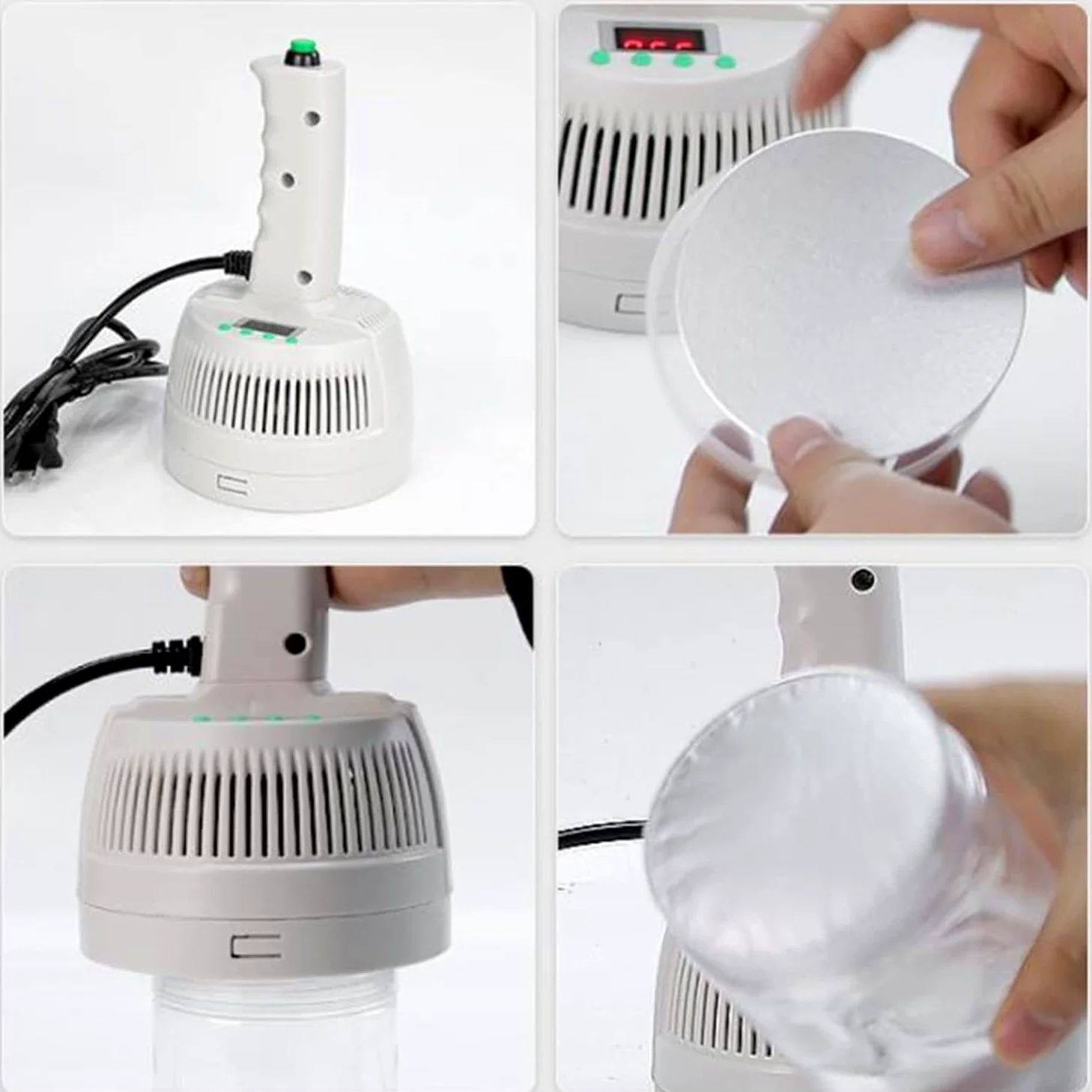 Sellador térmico manual portátil para bolsas de plástico, potencia y tiempo ajustables, longitud de sellado de 20-130 mm, máquina de sellado manual para aperitivos, dulces y alimentos, reduce el