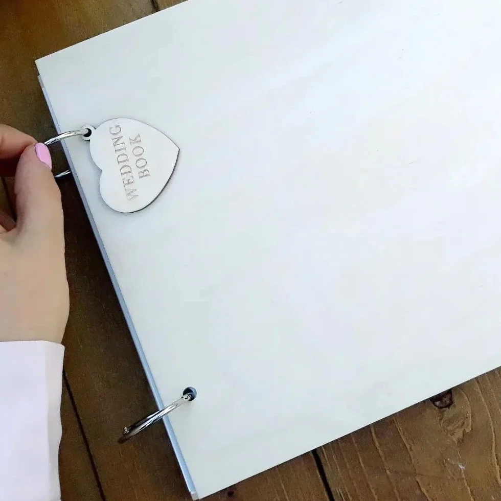 Personalizado Libro De Visitas Para Bodas Con Nombre/Fecha, Bautizos O Fiestas De Cumpleaños Libro De Visitas, Páginas Libro De Firmas Para Boda En Blanco