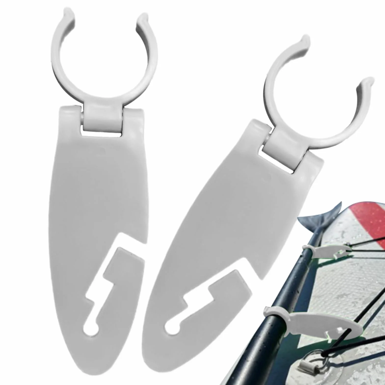 Generisch Abrazadera de fijación para tablas de SUP – Juego de 2 pinzas extensibles para deportes acuáticos