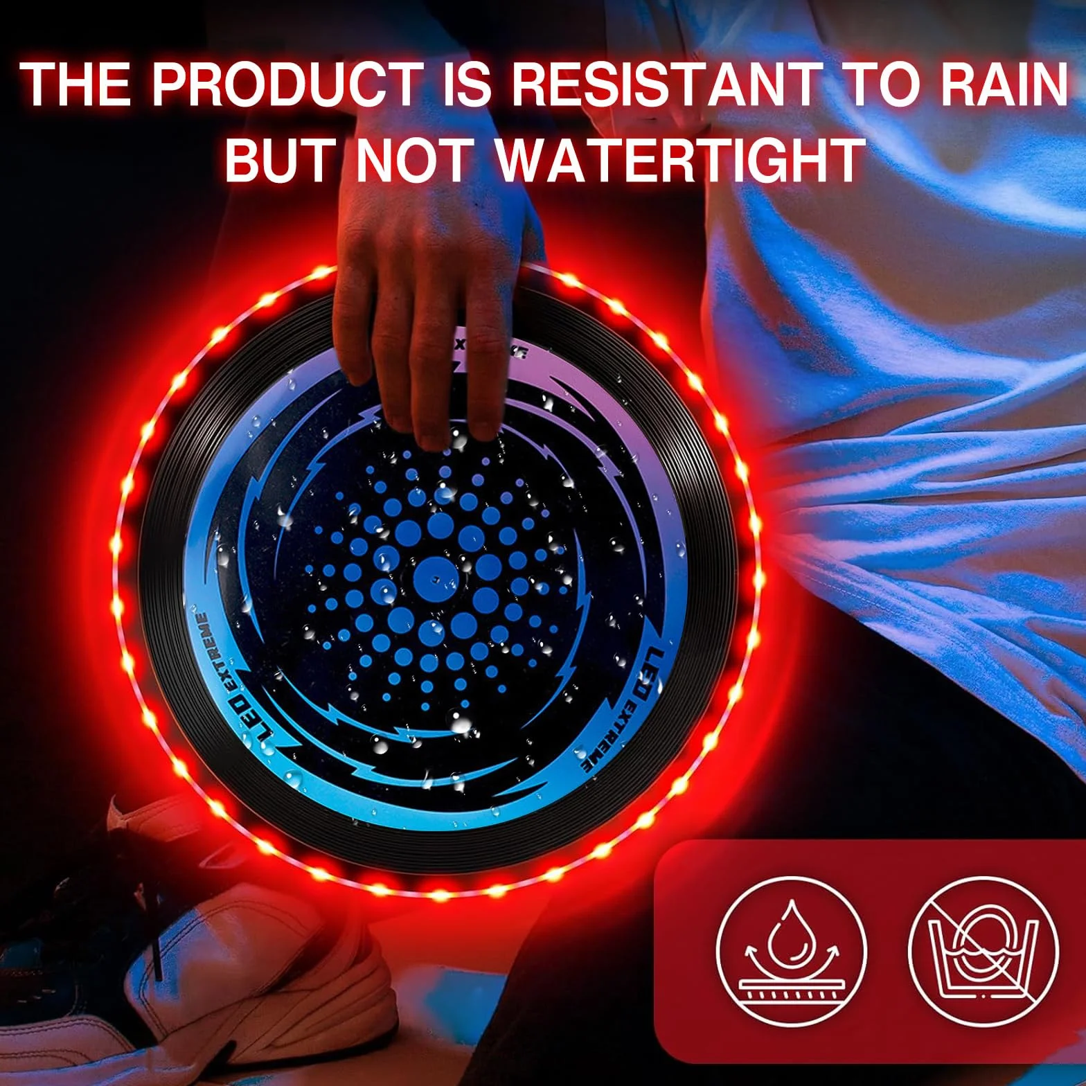Disco Volador Iluminado LED 49 LED Frisbee de Competición Funsport Ultimate para Adultos Niños