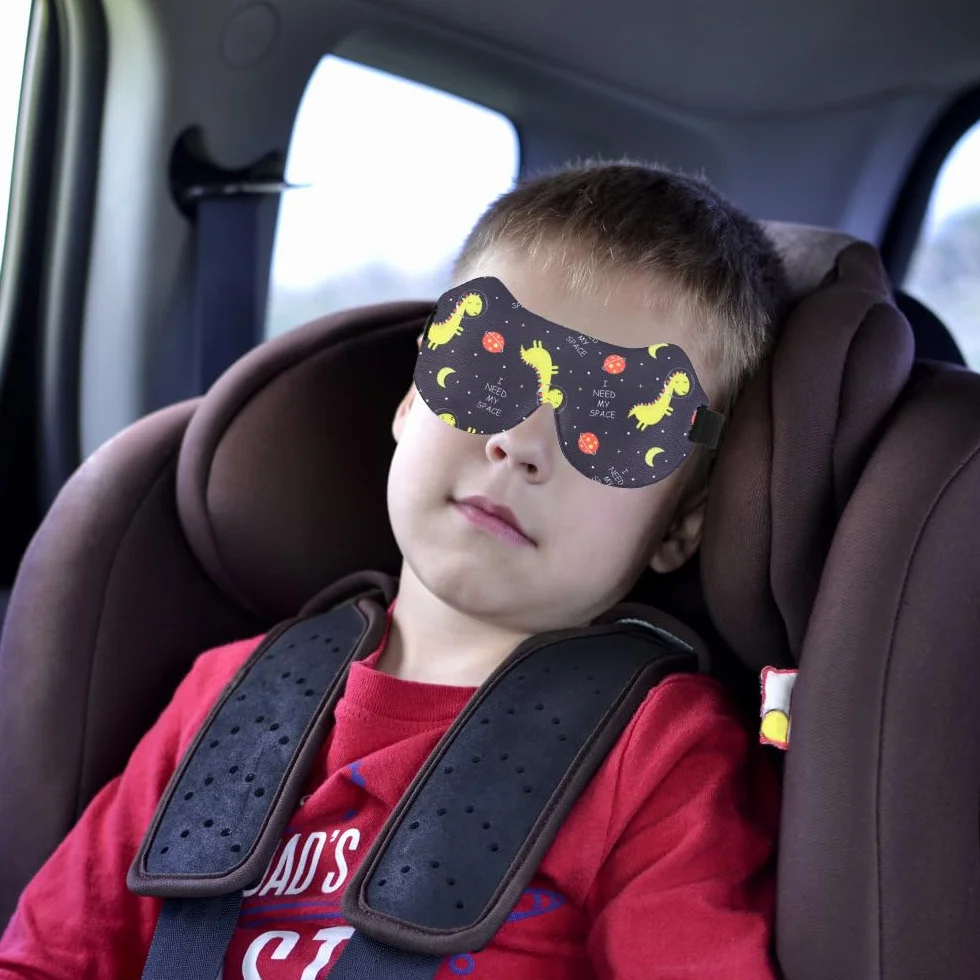 Antifaz 3D Dormir Niños Dinosaurios con Correa Ajustable
