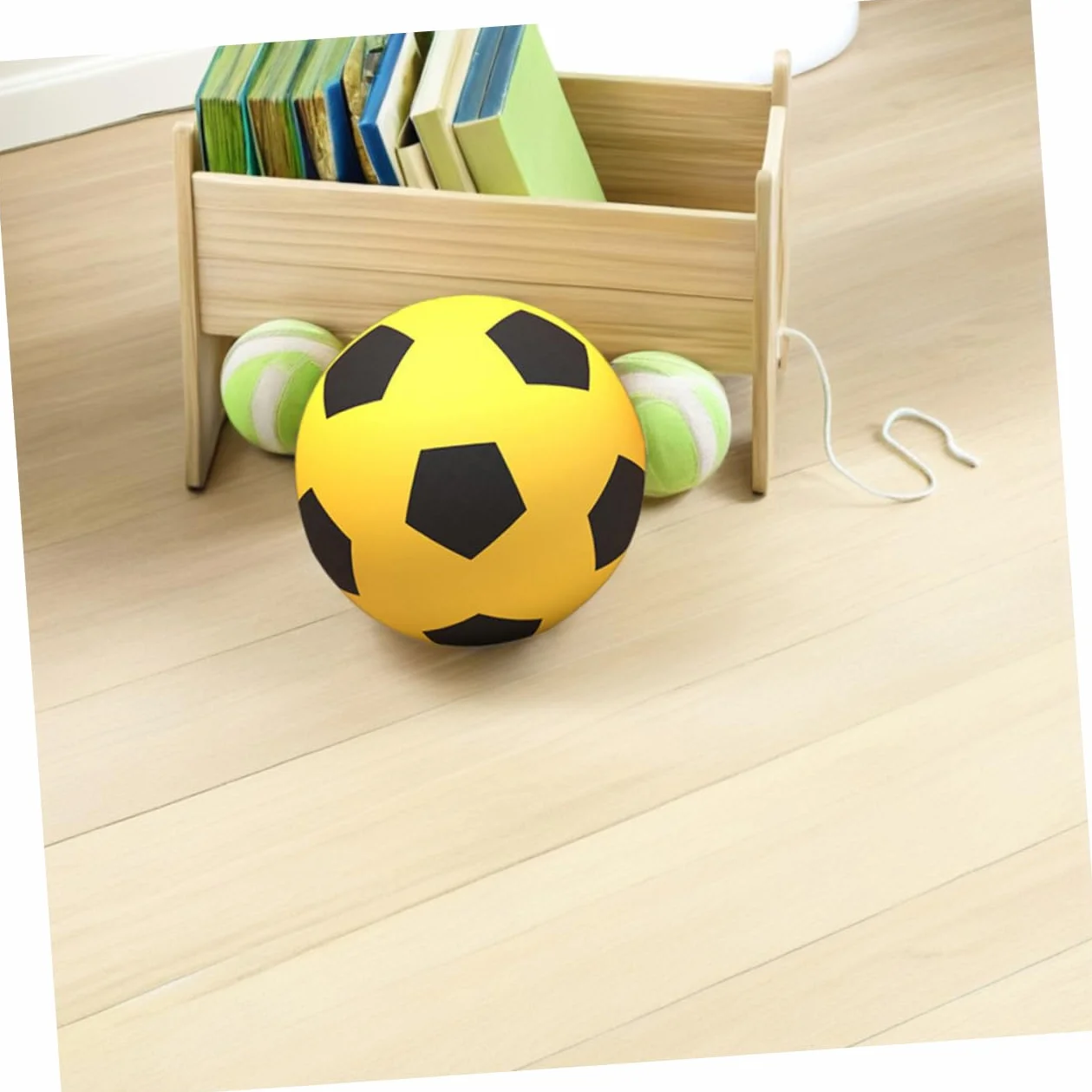 INOOMP Mini Pelota de PU Foaming Amarilla para Fútbol en Niños Interior Silencioso