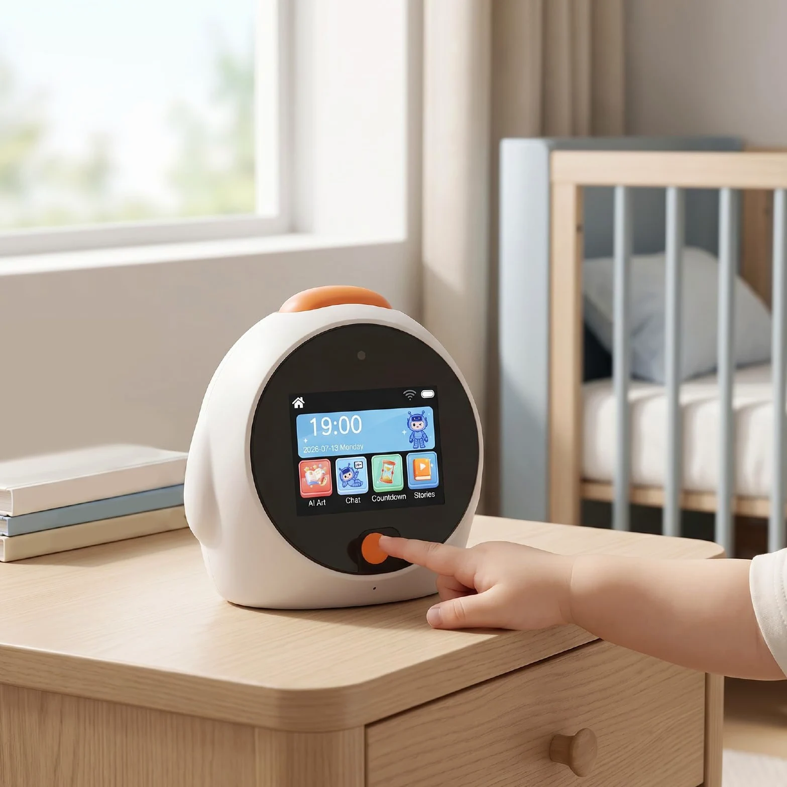 XUMIUZIY Reloj Despertador Inteligente de 2,8 Pulgadas, Robot Parlante de | Música, Clima, Videollamada, Reconocimiento de Objetos, Traducción, Entrenamiento de Enfoque, Robot Parlante por Voz con IA