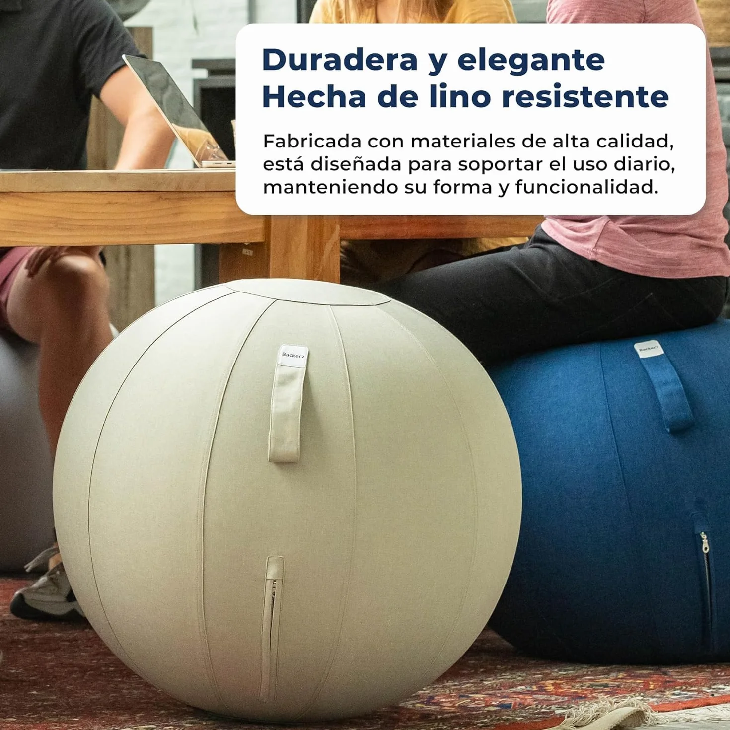 Backerz Pelota Silla Escritorio Fitball 55CM 65CM 75CM Antideslizante Anti-Burst