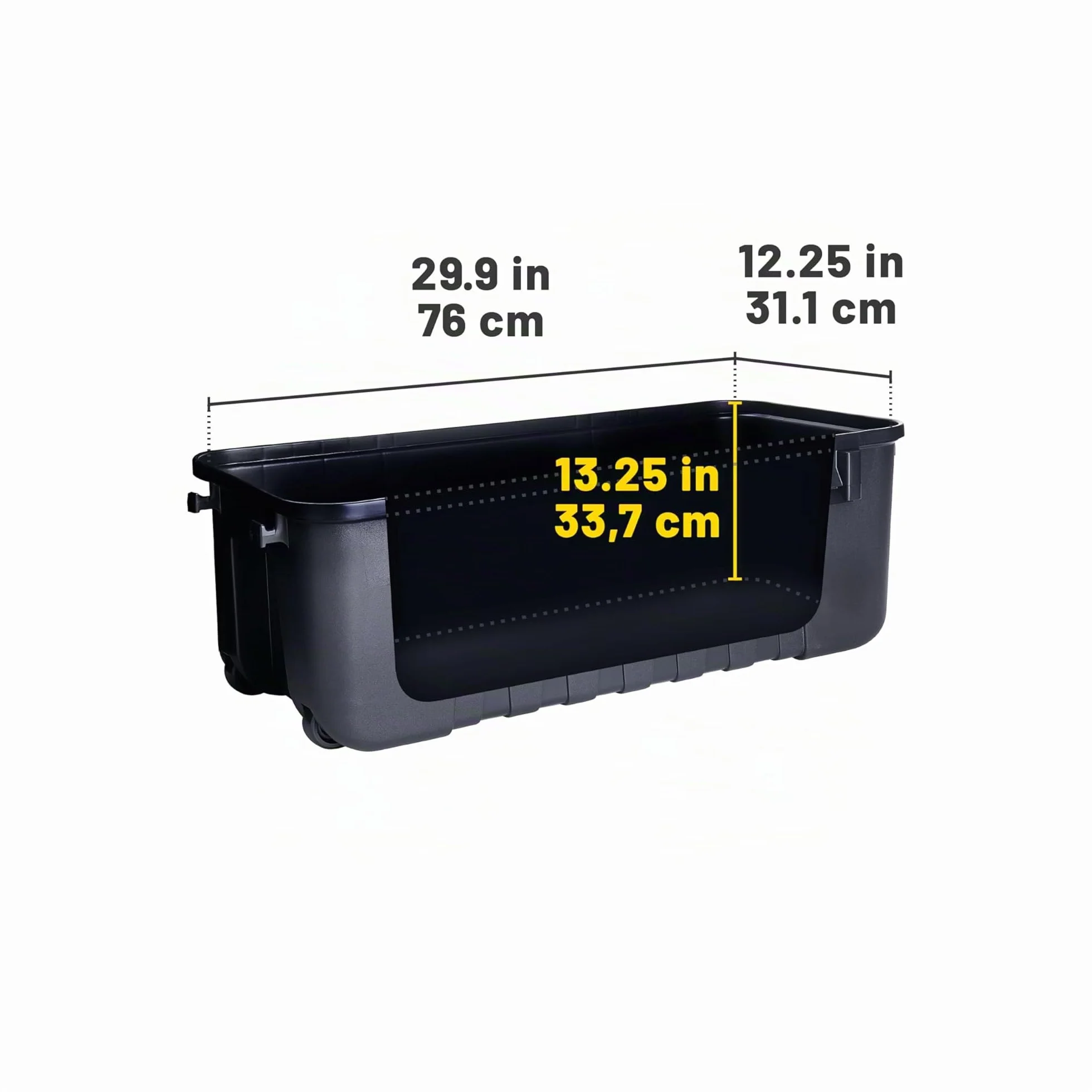 Plano Sportsman's Trunk,Grande 102ltr, Negro, Caja Almacenamiento Grado Militar con Tapa, Resistente, Grande, Camping y Ejército, óptimo para Caza, Paintball, Airsoft o Almacenamiento en Casa