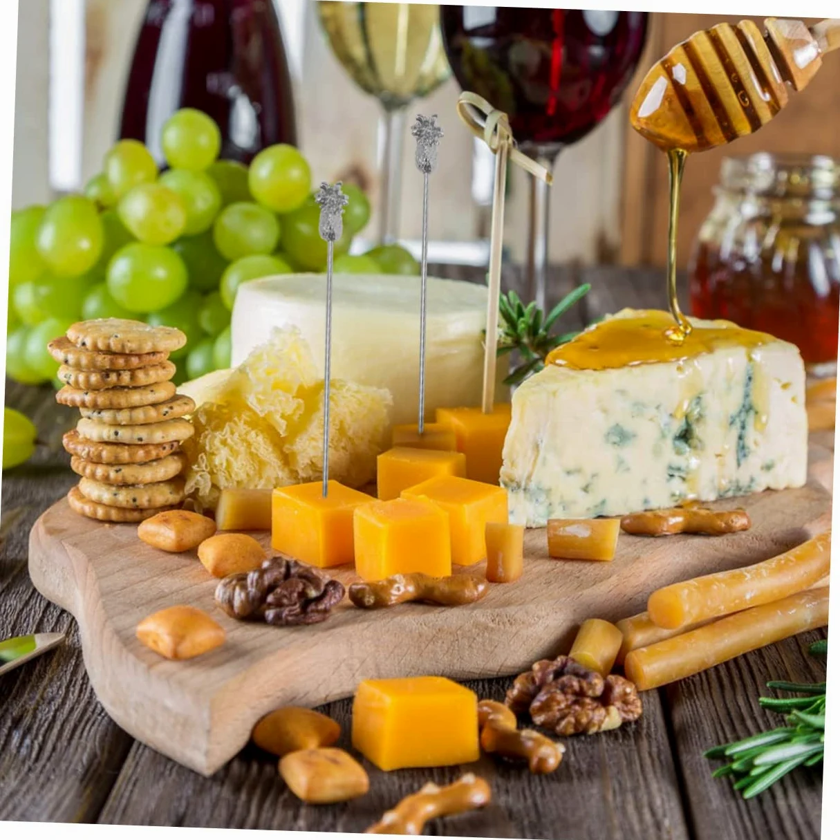 Alipis 10 Piezas De Acero Inoxidable Tenedor De Fruta Lanzas De Cóctel Selecciones De Martini Tenedores De Ensalada Selecciones De Aperitivos Selecciones De Frutas Selecciones