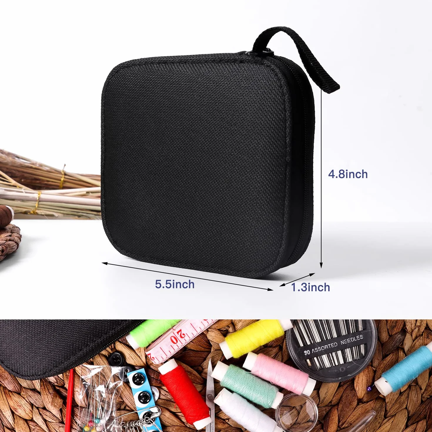 JUNING Kit de Costura,Costurero Accesorios Costura Kit de Accesorios para el Viajes y Principiantes y emergencias, M