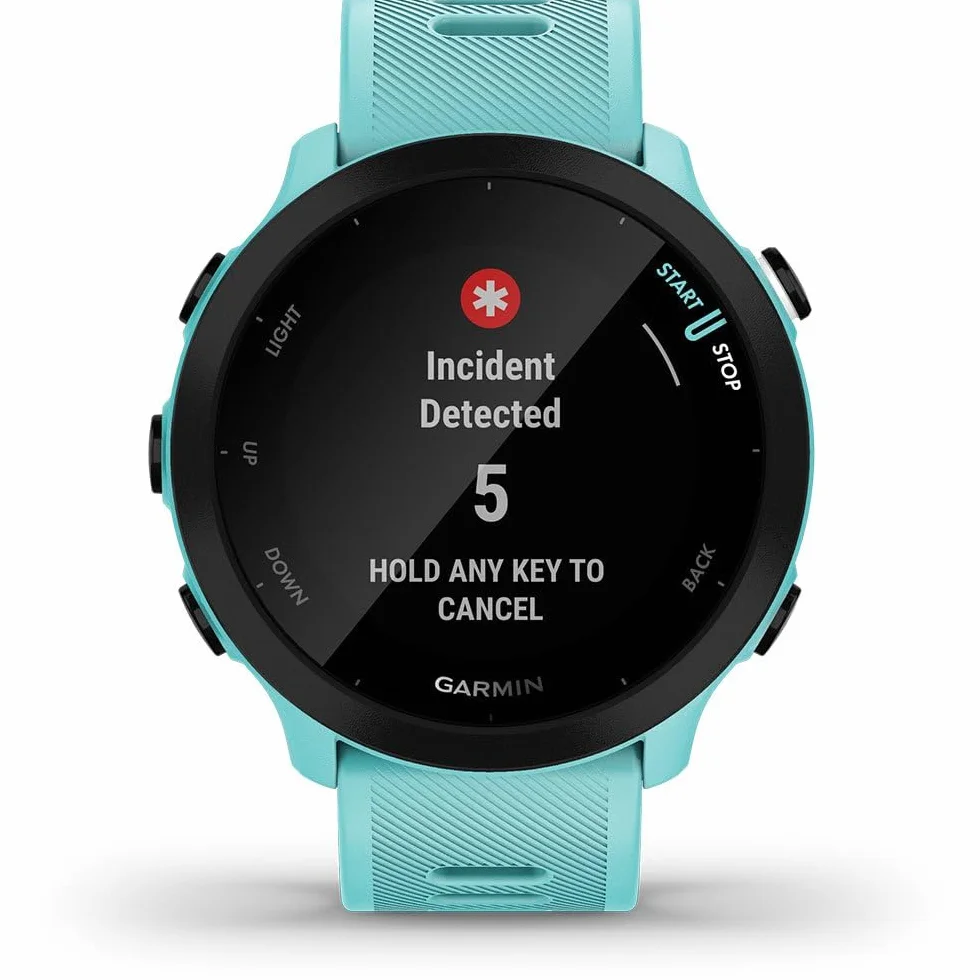 Garmin Forerunner 55 Reloj Inteligente Running GPS Planes Entrenamiento Notificaciones Seguimiento Bienestar Turquesa Reacondicionado