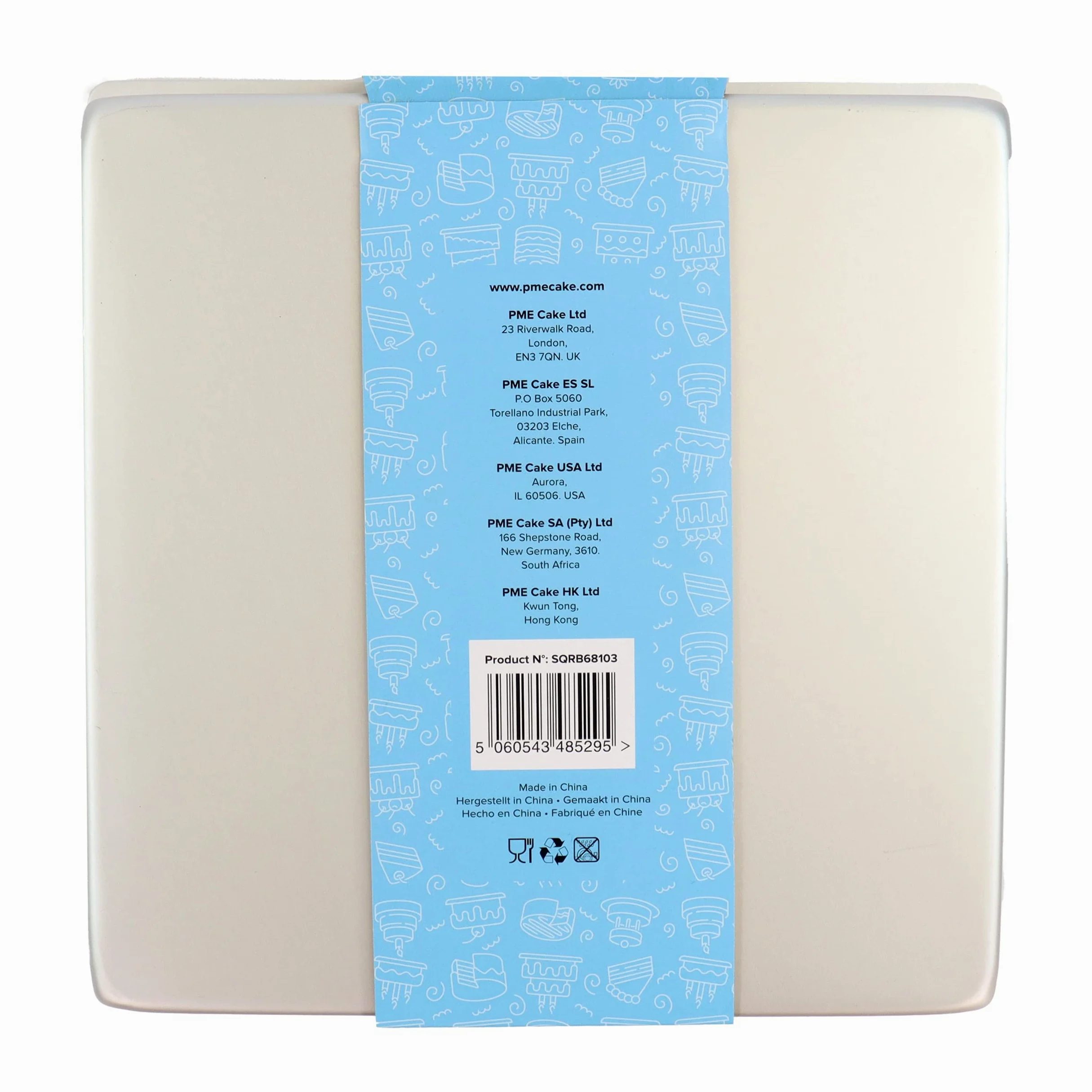 PME Moldes Cuadrados de 15, 20, 25 cm x 7,5 cm de Altura, Juego de 3