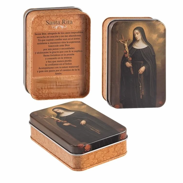 DRW Estampitas Santa Rita 60 Unidades 6x1x9 cm