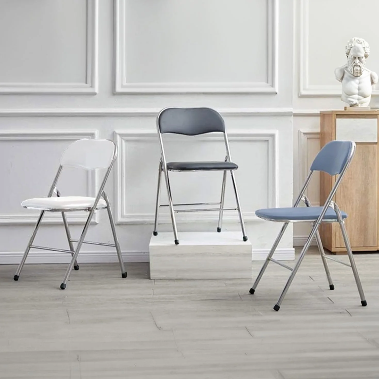 Sillas Plegables Acolchadas 44x46x79cm Pack 4