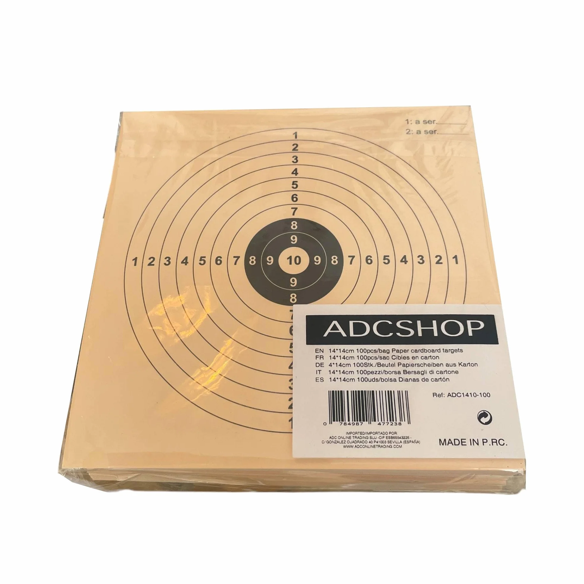 Dianas 14x14 cms 300 grs/m2 Airgun Airsoft