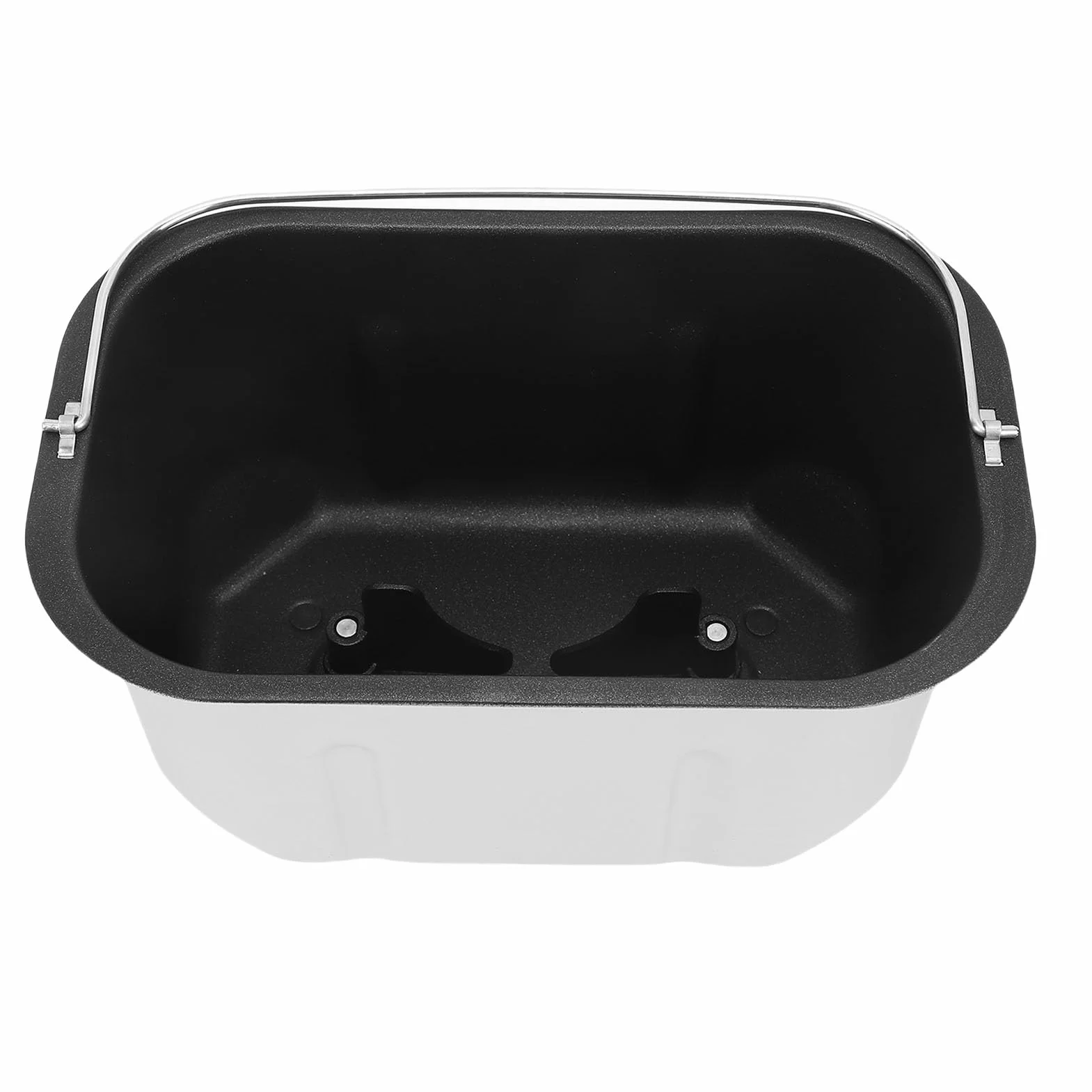 Cosiki Máquina para Hacer Pan de Tamaño Familiar, Máquina para Hacer Pan de Acero Inoxidable con Revestimiento Antiadherente, con Cubo para Mezclar Doble y Paletas para Mezclar para el Hogar, Cocina,