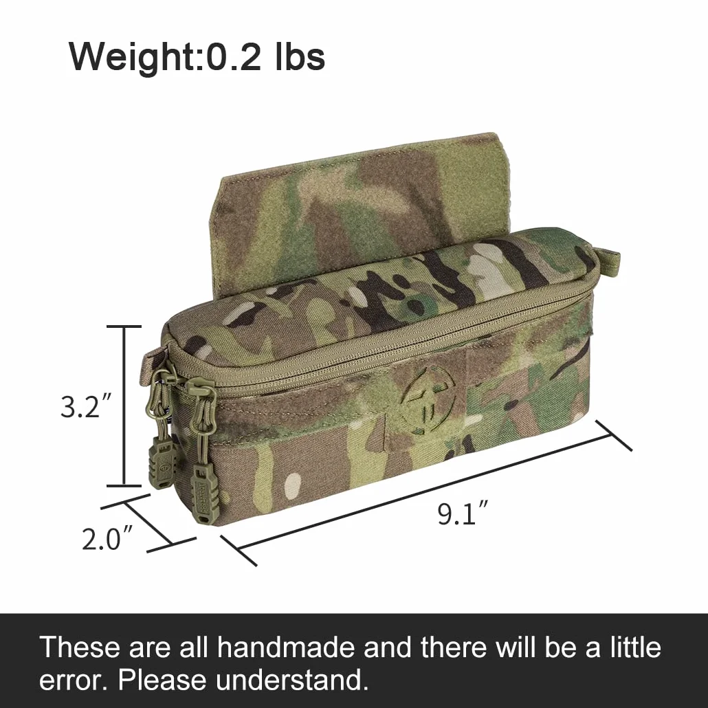 Bolsa táctica multicamuflaje nailon 500D para chaleco JPC AVS airsoft paintball