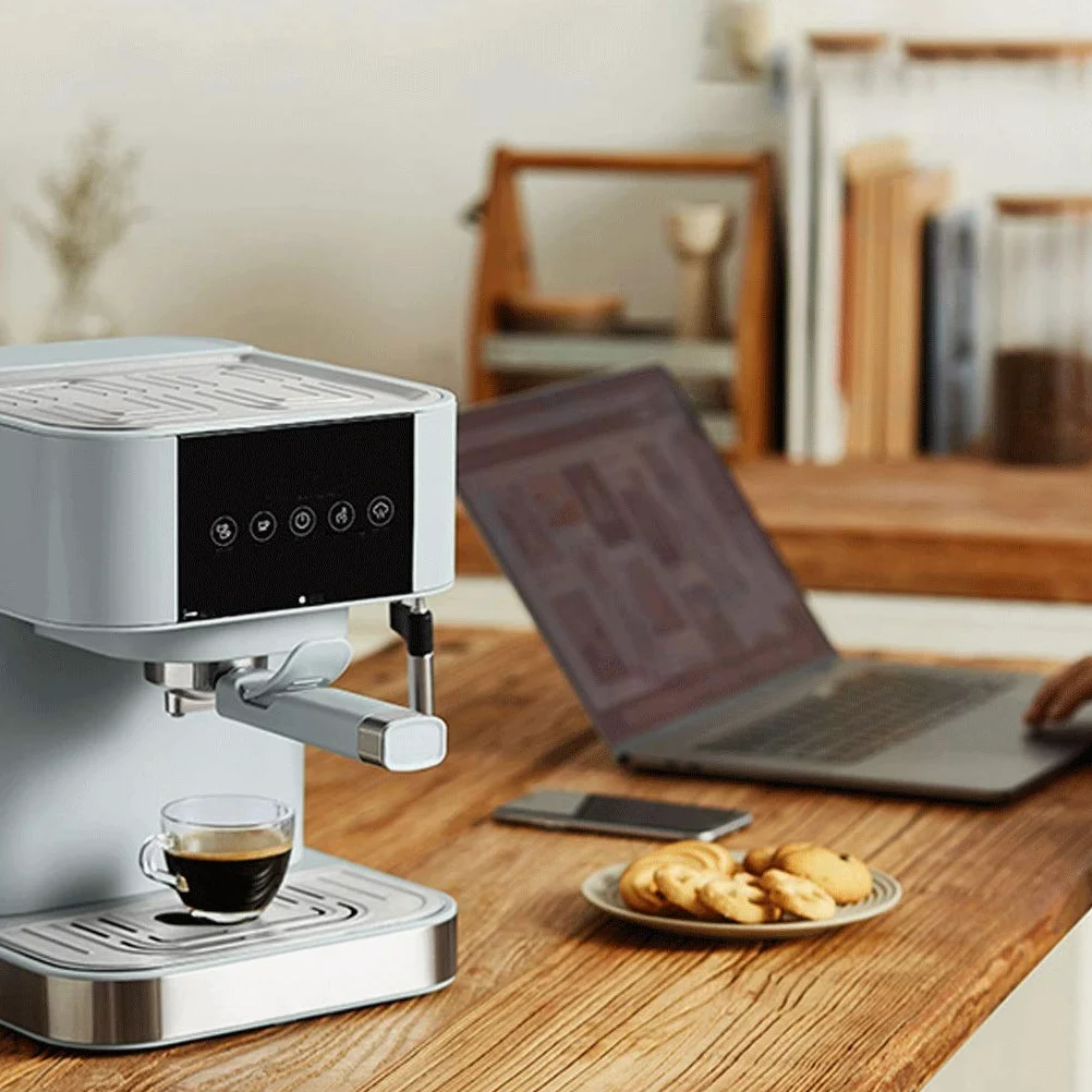 SOVORM Cafetera espresso de 15 bares, cafetera espresso compacta de acero inoxidable con varita espumadora de leche, cafetera profesional para espresso The New