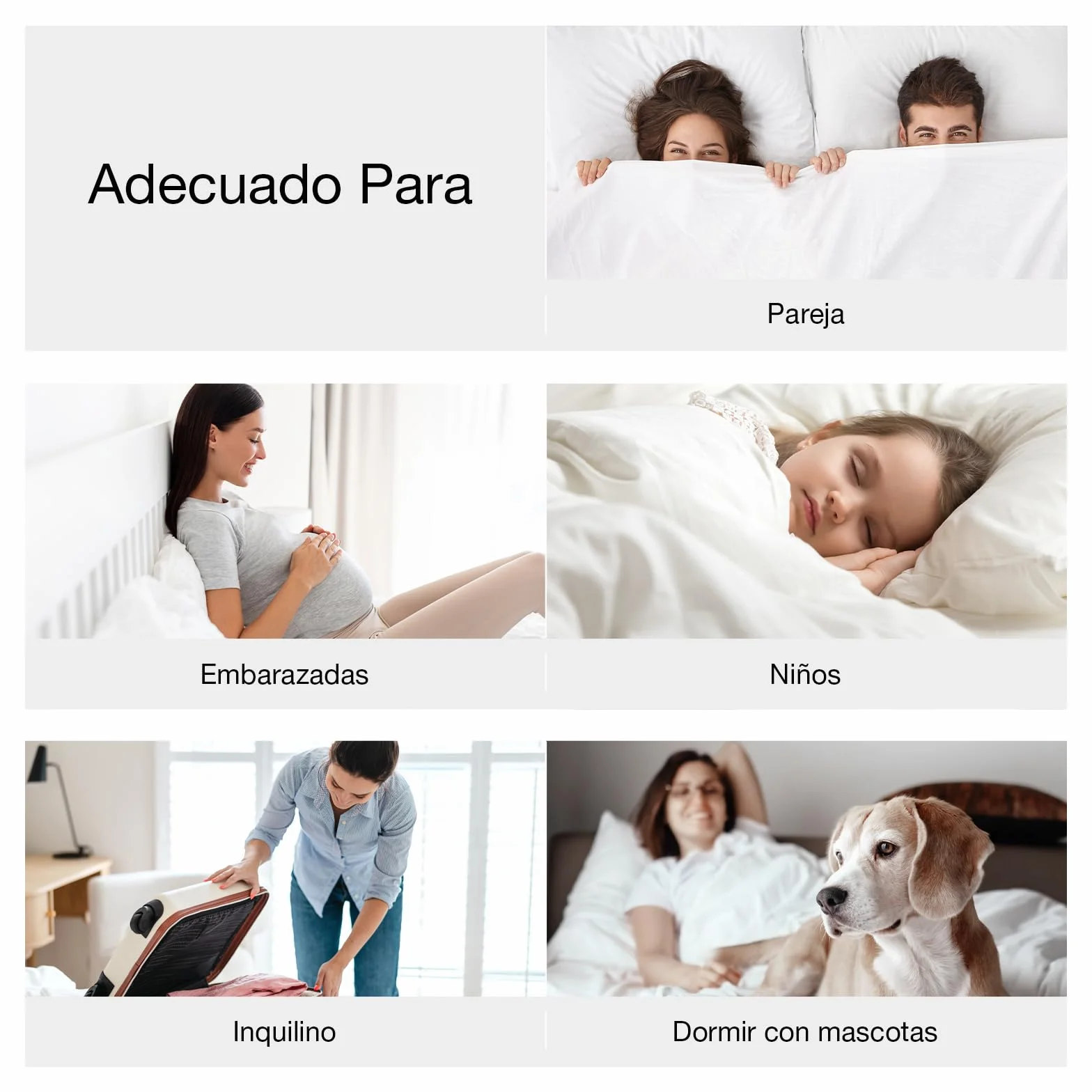 Novilla Sobrecolchon 150 x 190 cm, Topper Colchón de Microfibra Super Suave Calidad de Hotel de Microfibra con Elástica, Blanco, Lavable a Maquina