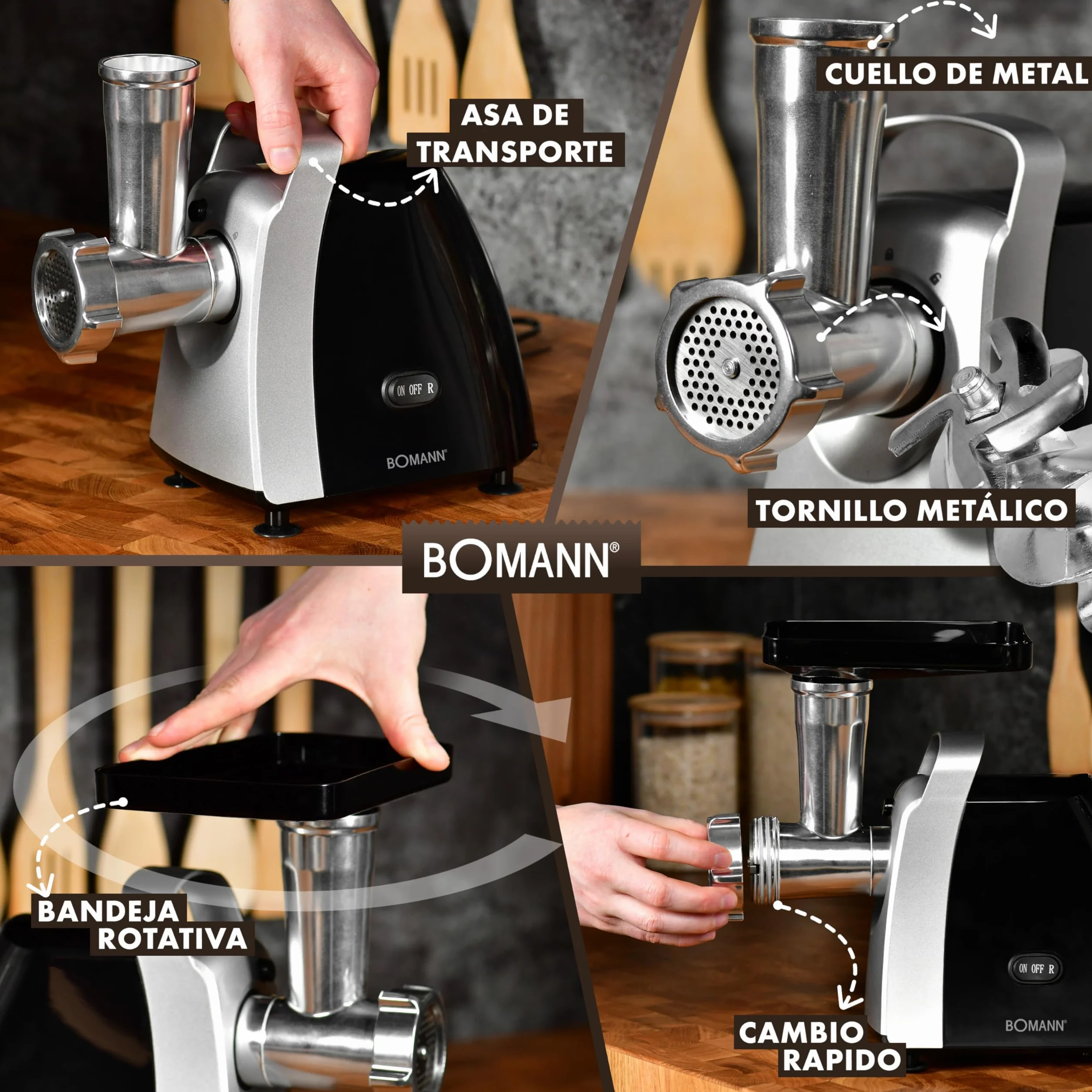 Picadora de carne Bomann 1000W FW 6067