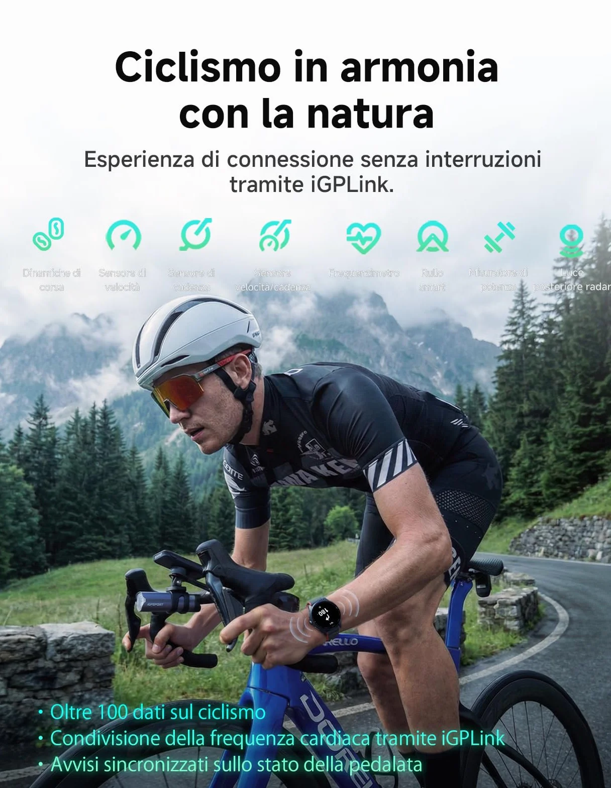 iGPSPORT VeRun Reloj Inteligente para Correr Ultraligero AMOLED 1,32" GPS Doble Frecuencia 14 Días Autonomía Negro