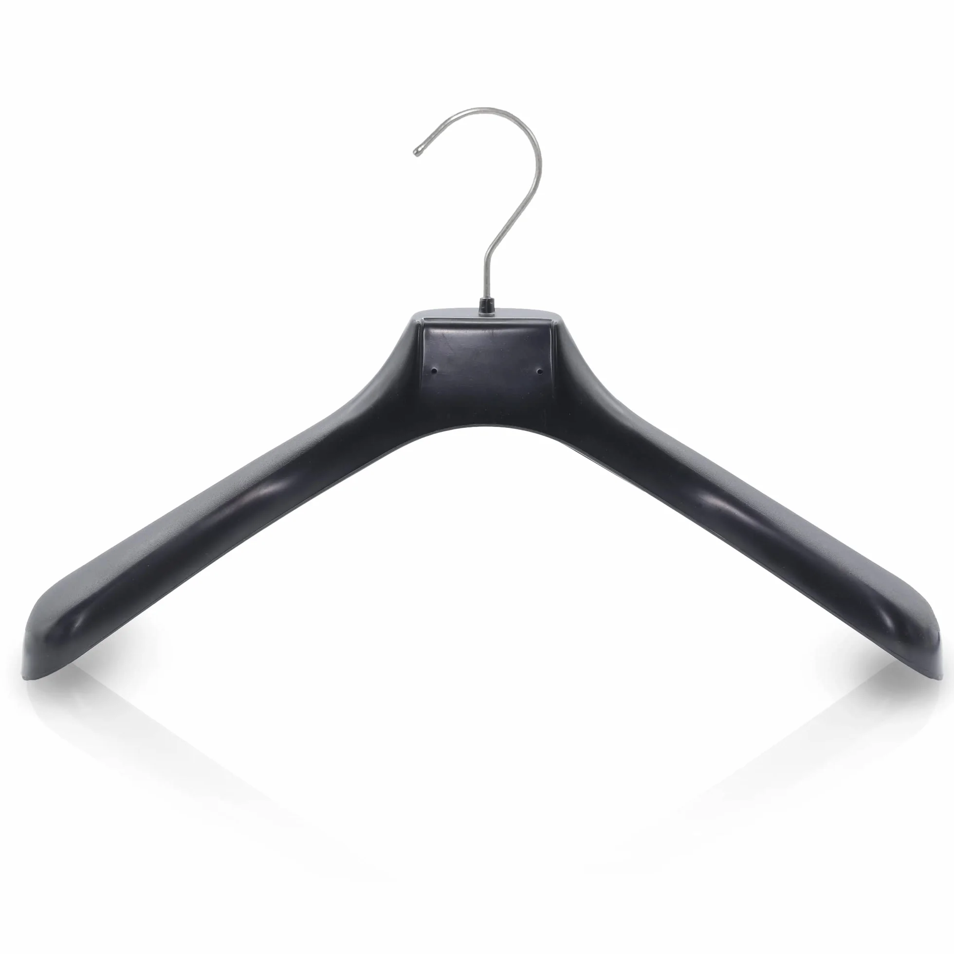 Kiroplast Paquete de 25 Perchas para Abrigos, Chaquetas y Cazadoras, de Espalda Ancha, de plástico Antideslizante, 42 cm