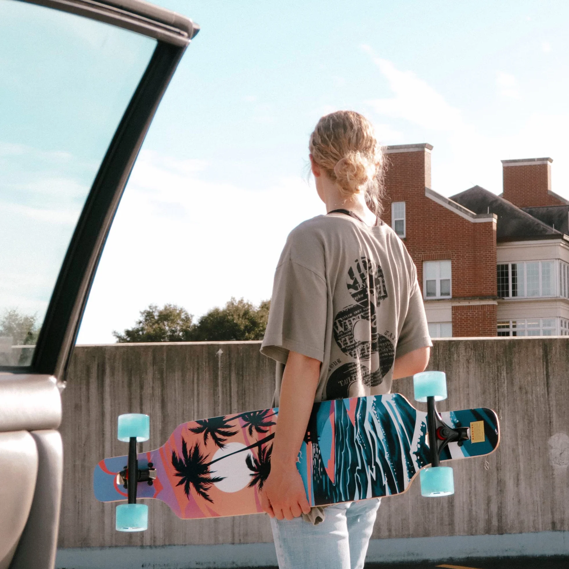 Playshion Longboard 39 Pulgadas Drop Through ABEC-11