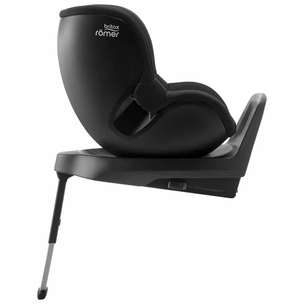 BRITAX RÖMER Silla de coche DUALFIX PLUS Giro de 360°, con reductor para recién nacidos y ISOFIX, niños de 40-105 cm (i-Size), de nacimiento hasta los 4 años, Space Black