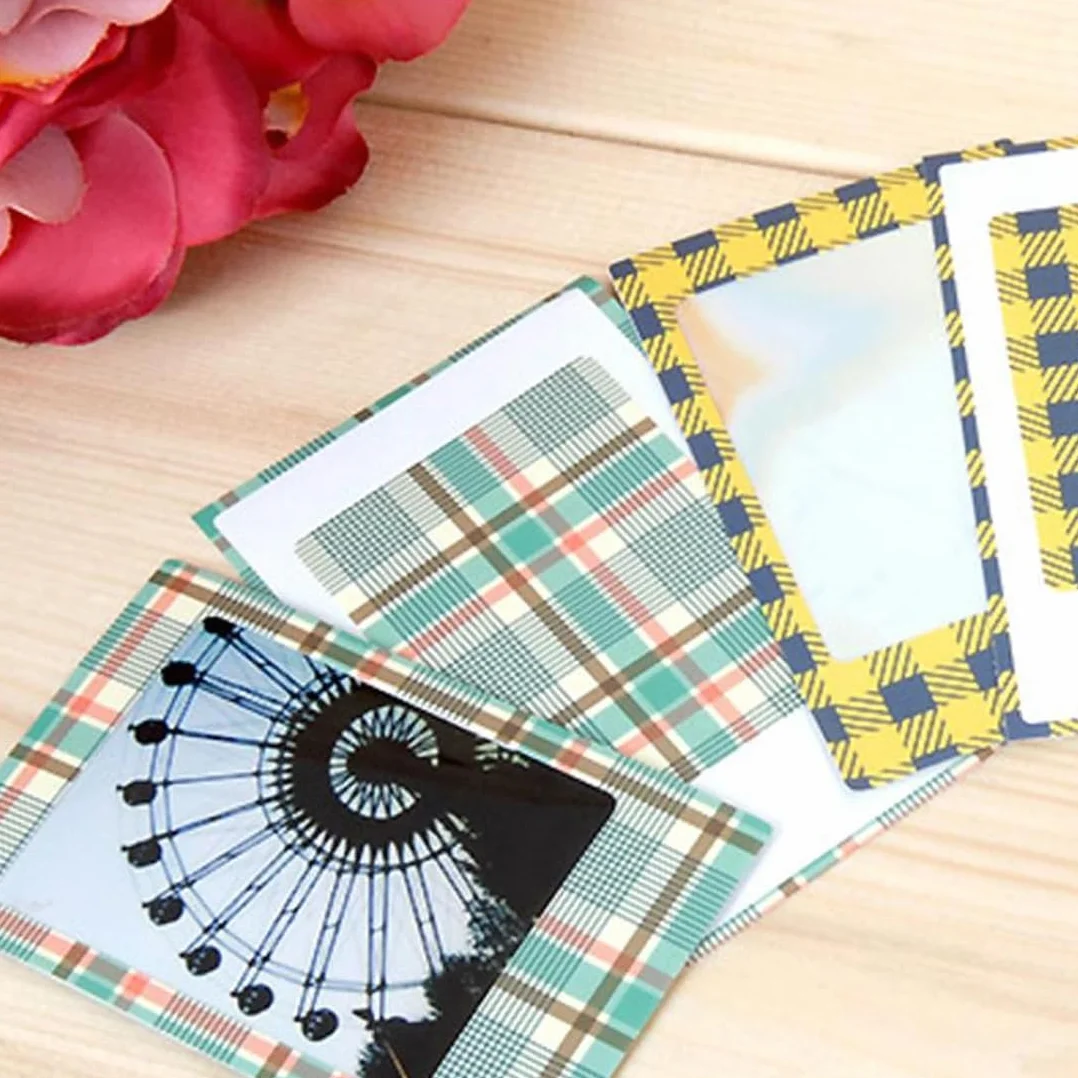 Juego de 60 pegatinas coloridas, mini marco instantáneo, decoración para fotos Fujfilm Instax Mini 11