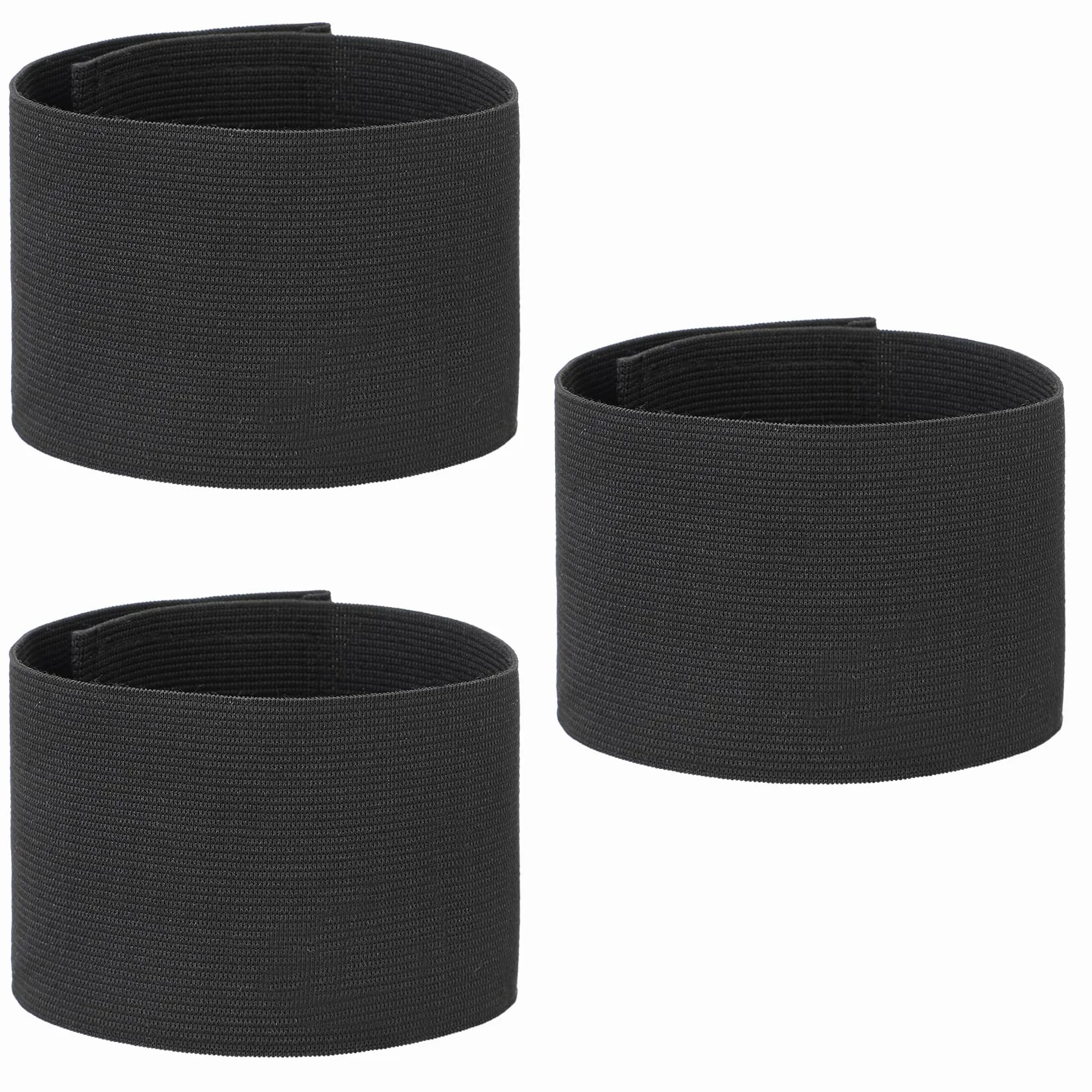 3 pulseras de pelo de luto de color negro, pulsera elástica de luto, pulsera elástica de pelo de luto, para funeral, fútbol, baloncesto, deporte, equipo de fútbol