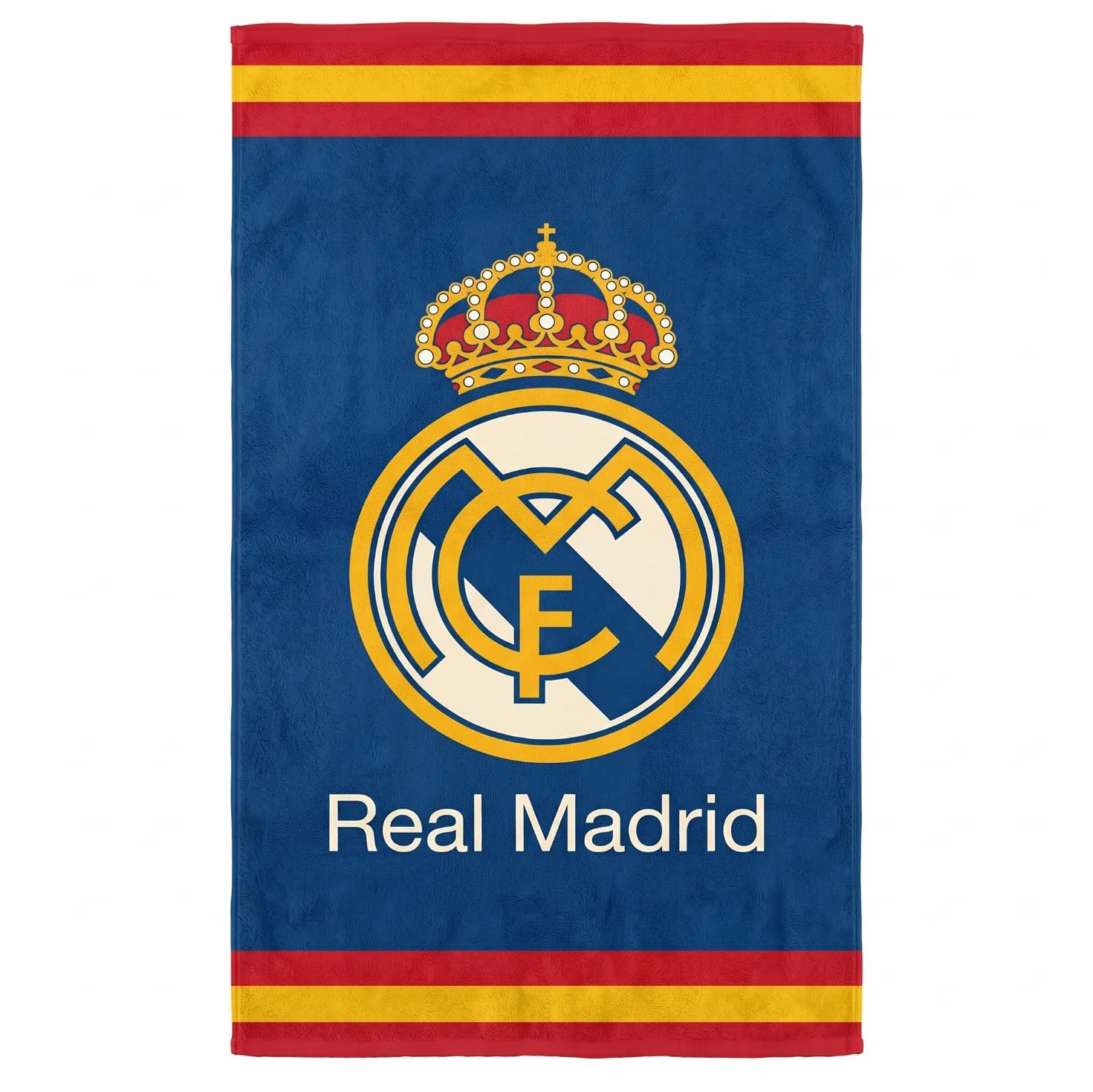 SaoTi Toalla Baño Grande Microfibra 70x140 cm Secado Rápido - Toallas Ducha Ligeras Absorbentes Gimnasio - Toallas Playa Grandes Diseño Fútbol Equipo Merengue Adulto