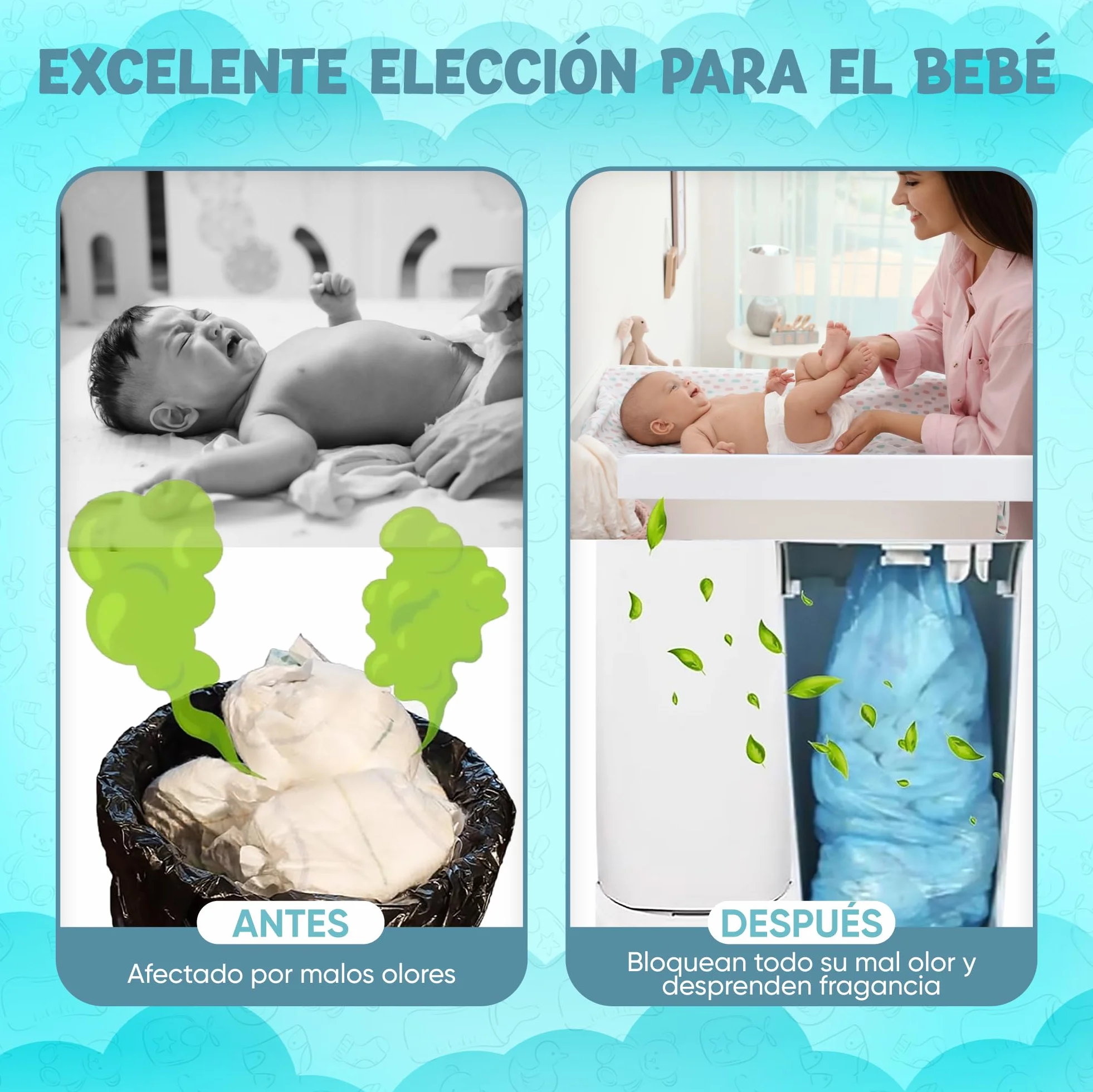 AKAMBO SUPER PACK AHORRO 13 Recambios Originales Compatible Con Tomme Tipee Sangenic Tec
