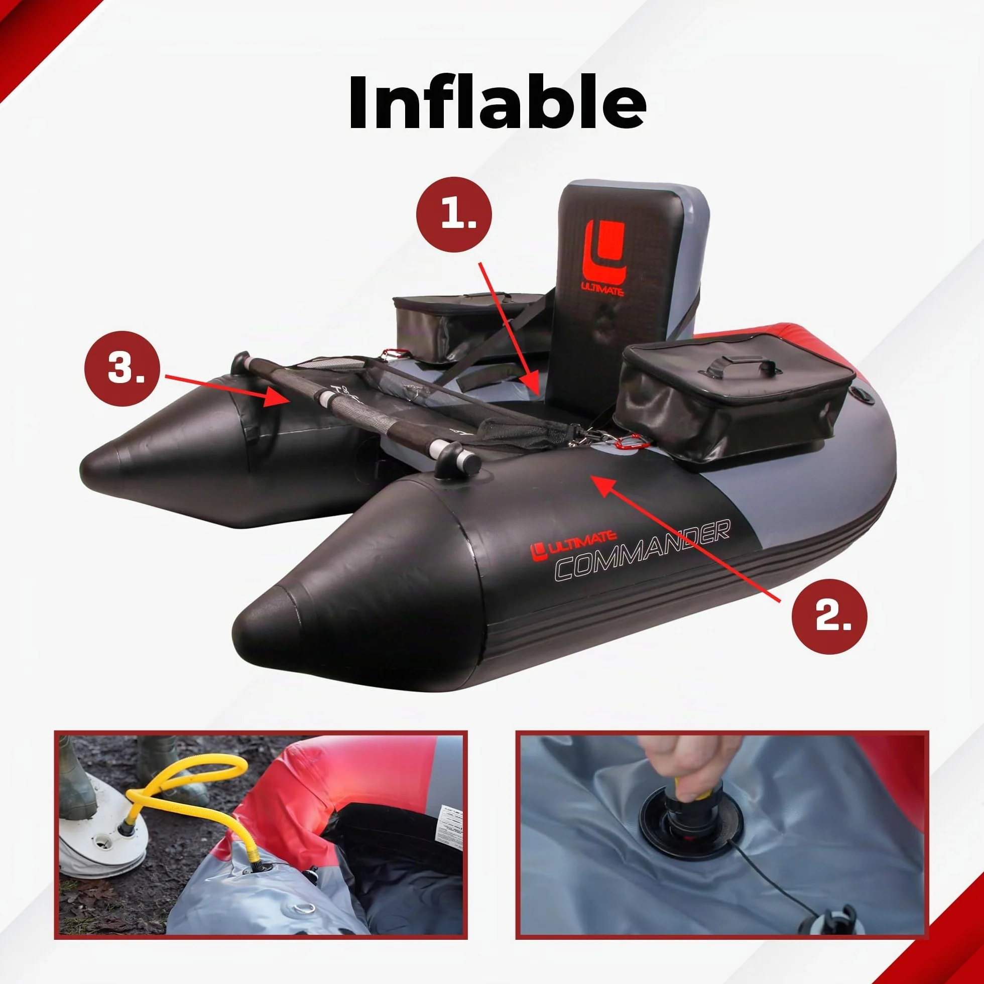 Ulti-Mate Ultimate Commander Bellyboat Pato de Pesca UL92047