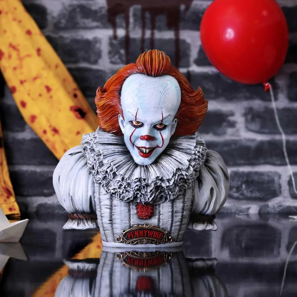 Nemesis Now Pennywise-Busto Oficial de IT Capítulo 2, Blanco, 30 cm