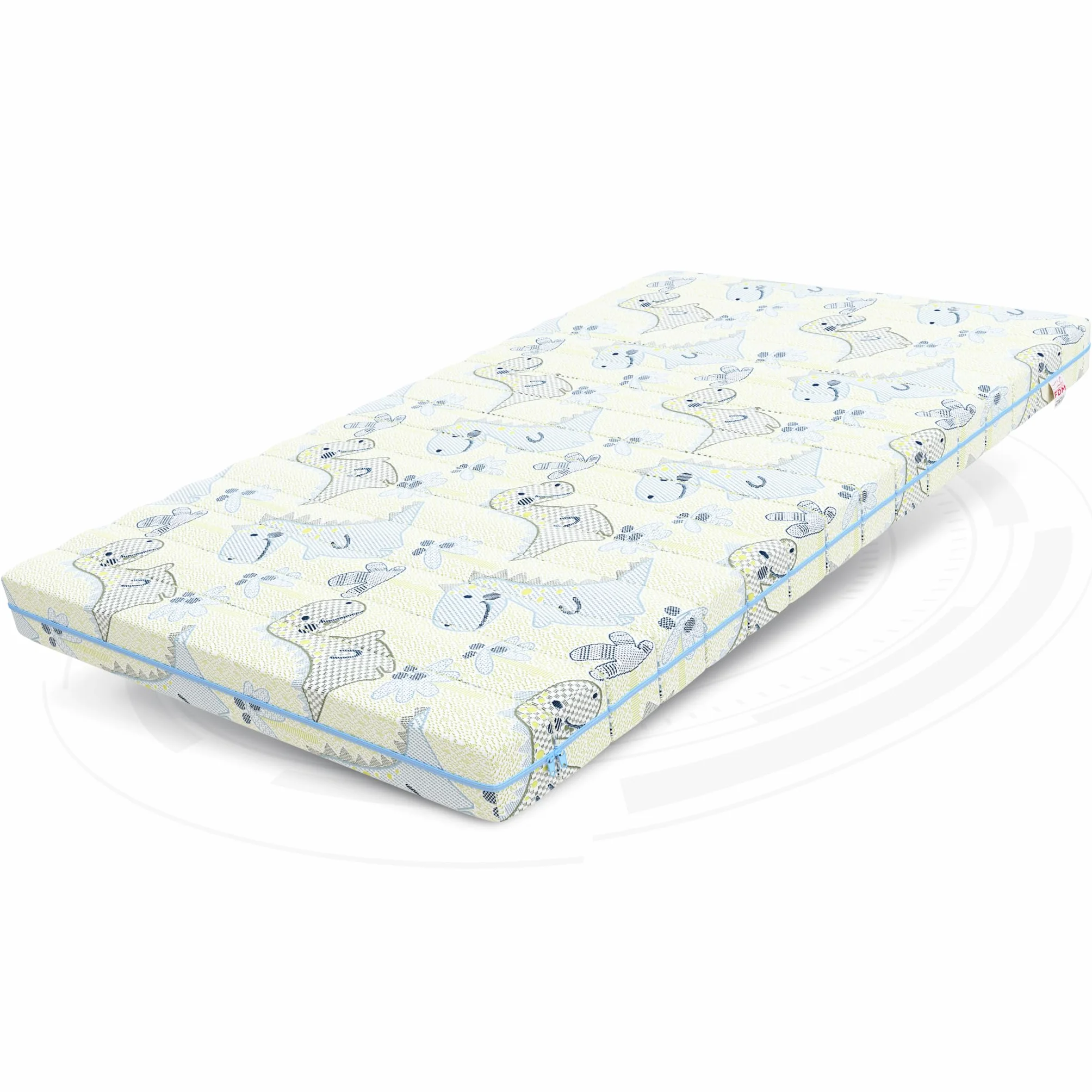 FDM Somnia - Colchón Infantil de Espuma fría, 80 x 160 cm, Altura de 10 cm, dureza H3, Certificado Öko-Tex, Funda Lavable