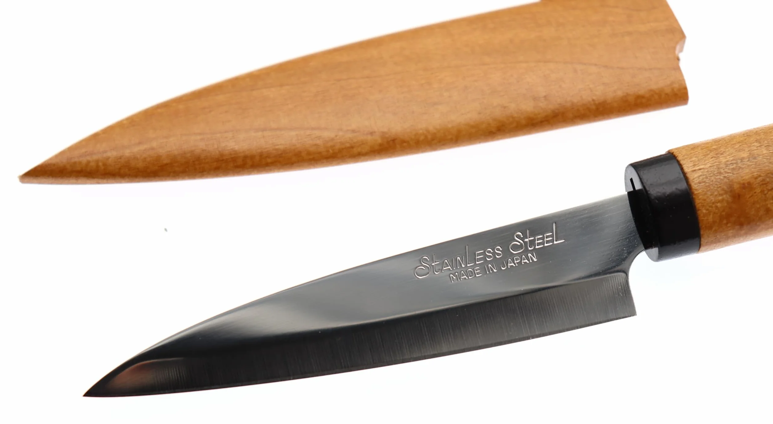 COCKTAIL7 Cuchillo Japonés Hoja 9 cm Vaina de Madera Especial Camping Picnic Cuchillo de Mesa Cuchillos Hecho en Japón