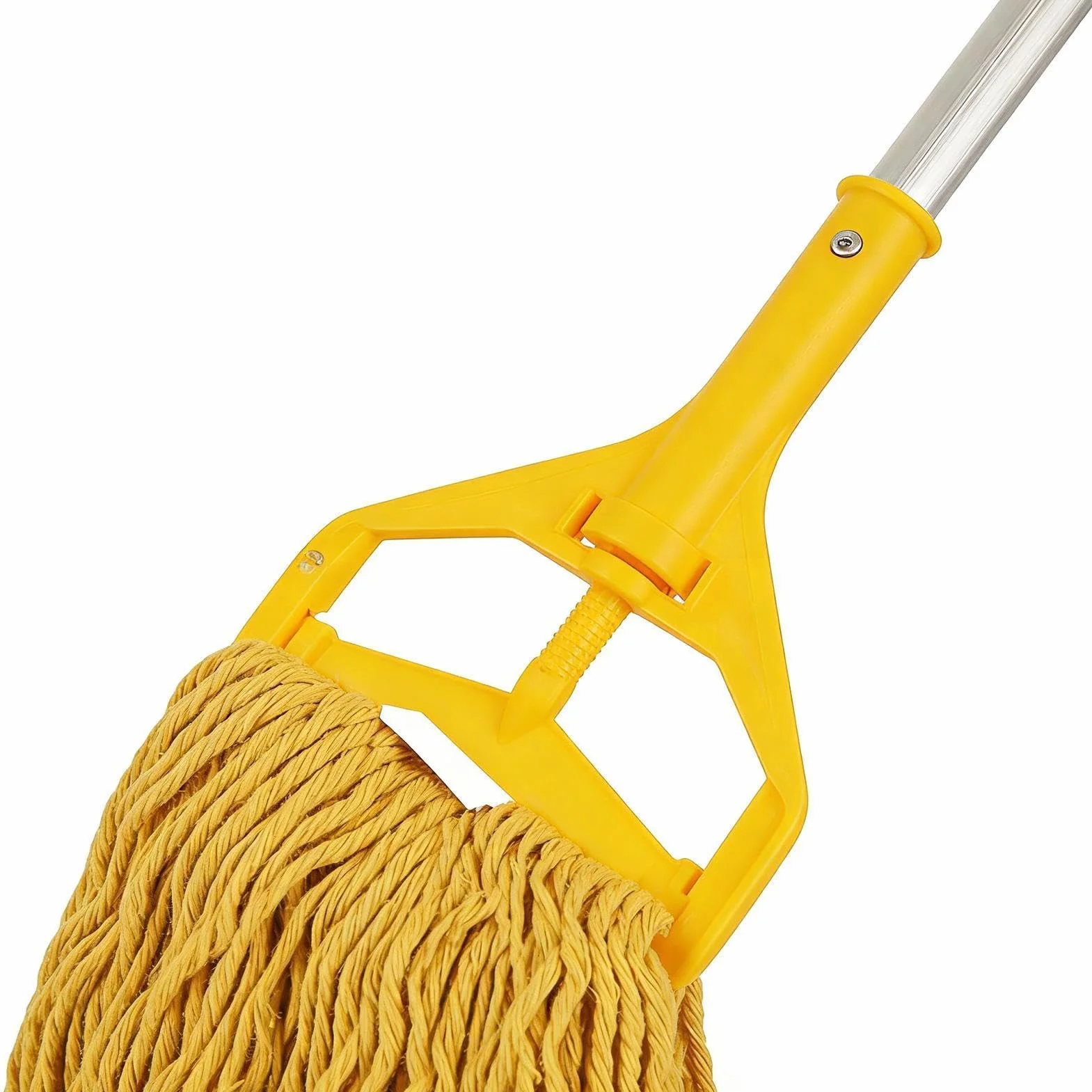 Mopa con Cordones Limpiador Mango Aleación Aluminio Desmontable Cuatro | Fregona para Limpieza Suelos para polvo madera parquet hogar baño cocina salón dormitorio y