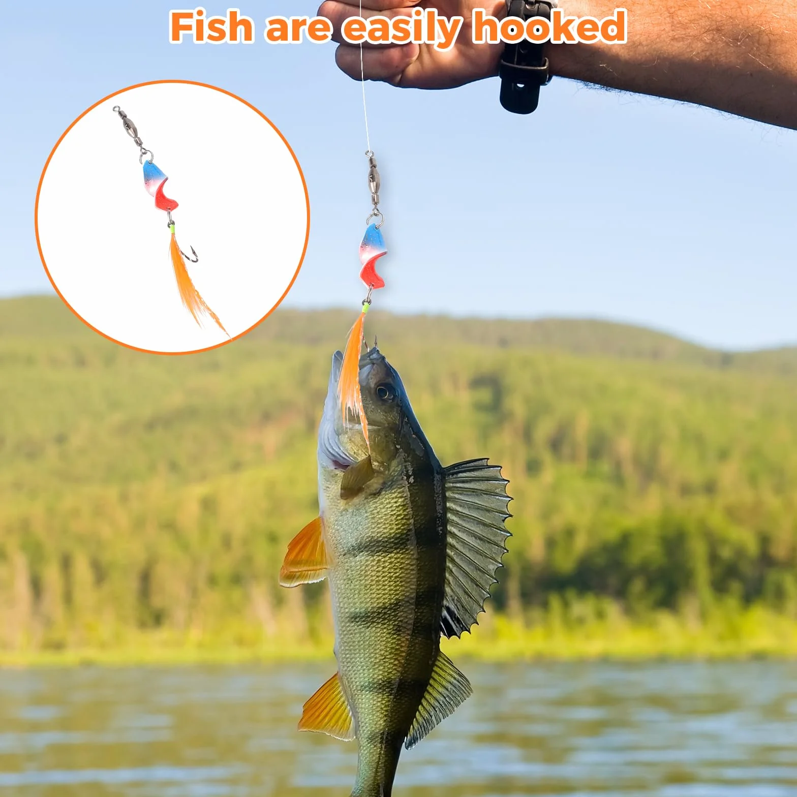 Cucharillas Pesca Trucha con Caja Accesorios Set 3 g