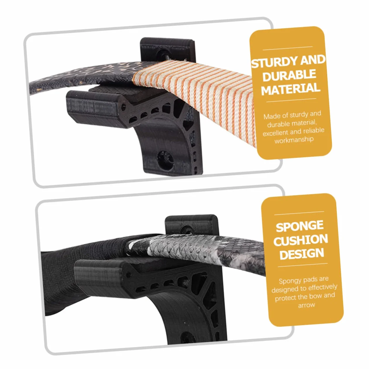 VANZACK Soporte de Arco y Flecha Autoadhesivo Estante de Pared para Almacenamiento Exhibicion