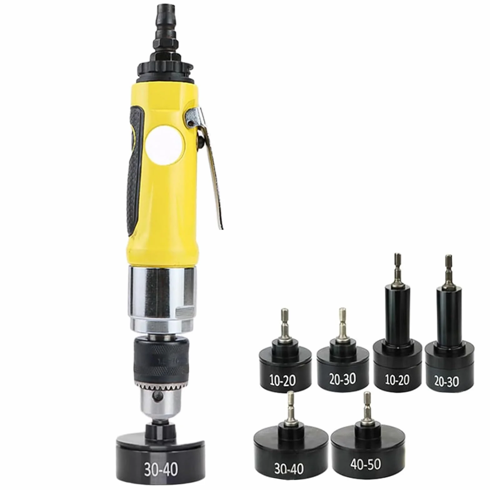 Máquina taponadora neumática con portabrocas y cabezales de tapado, herramienta de sellado de alta velocidad para botellas de plástico