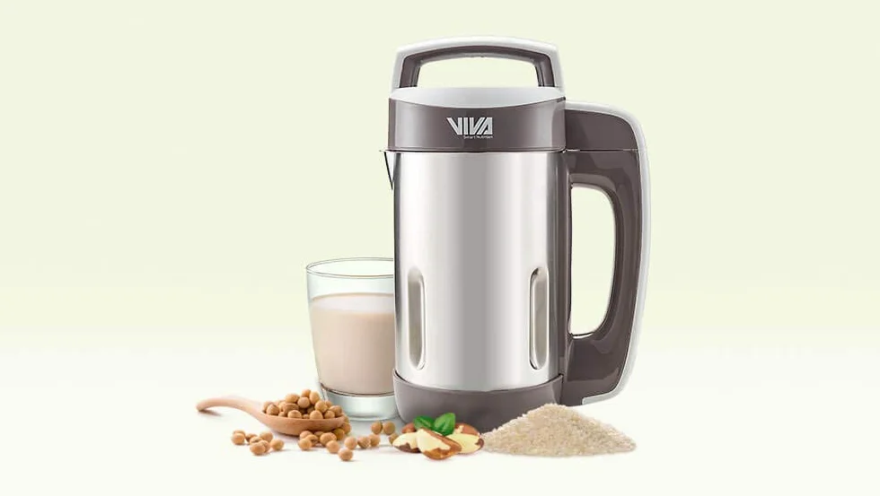 Vegan Revolution - Máquina para hacer leche de soja, de acero inoxidable, para hacer sopas, leche vegana, 850 W, 800 ml