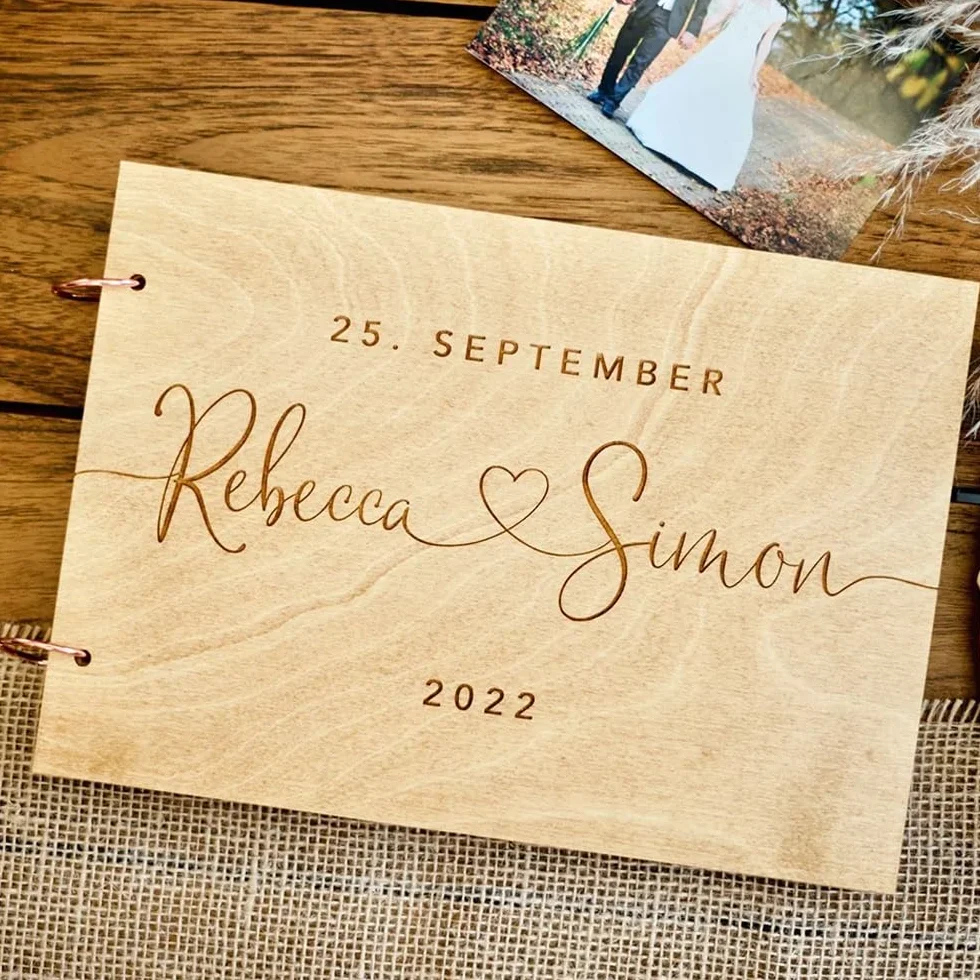 Personalizado Libro De Visitas Para Bodas Con Nombre/Fecha, Bautizos O Fiestas De Cumpleaños Libro De Visitas, Páginas Libro De Firmas Para Boda En Blanco