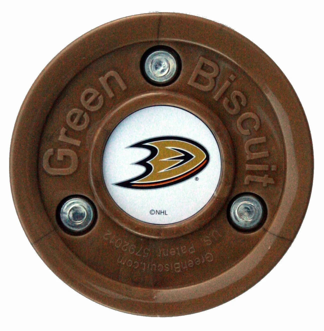 Green Biscuit NHL Teams Disco de entrenamiento original para pasar/manejar hockey fuera del hielo