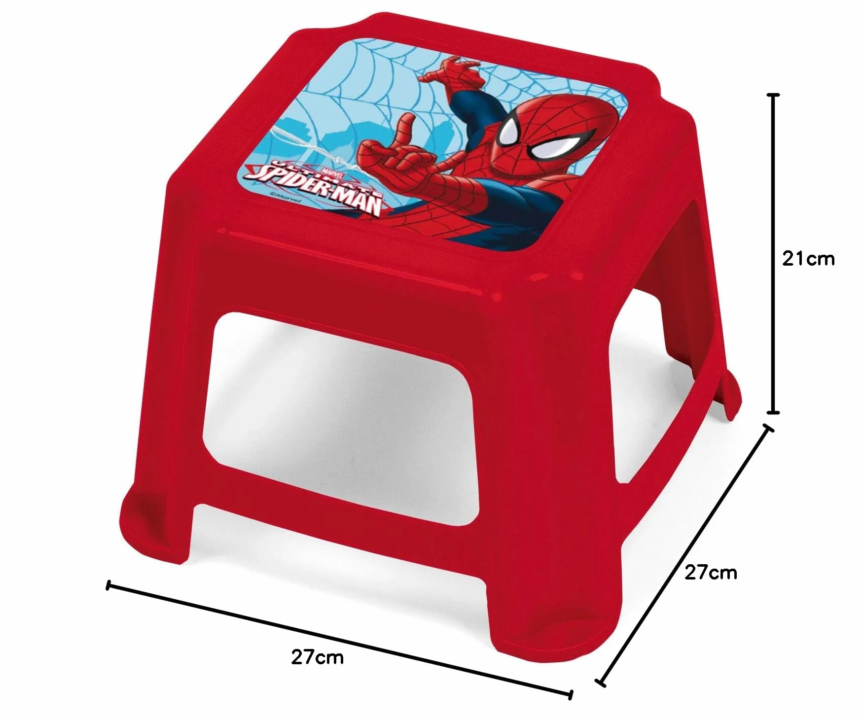 Arditex SM7978 - Taburete de plástico, diseño Spiderman