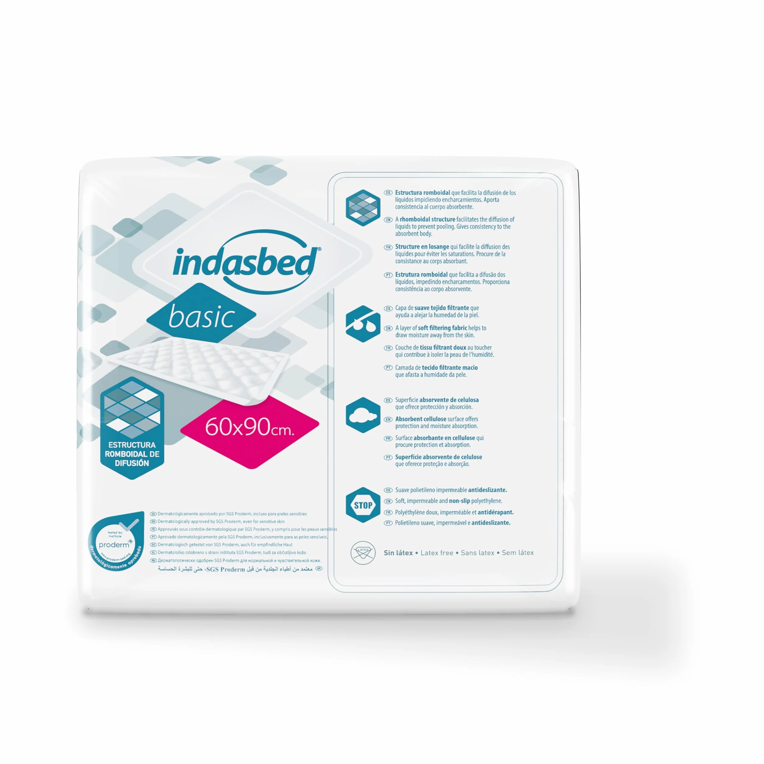 Indasbed Basic Protector Cama 60 x 90 cm Blanco 20 Unidades