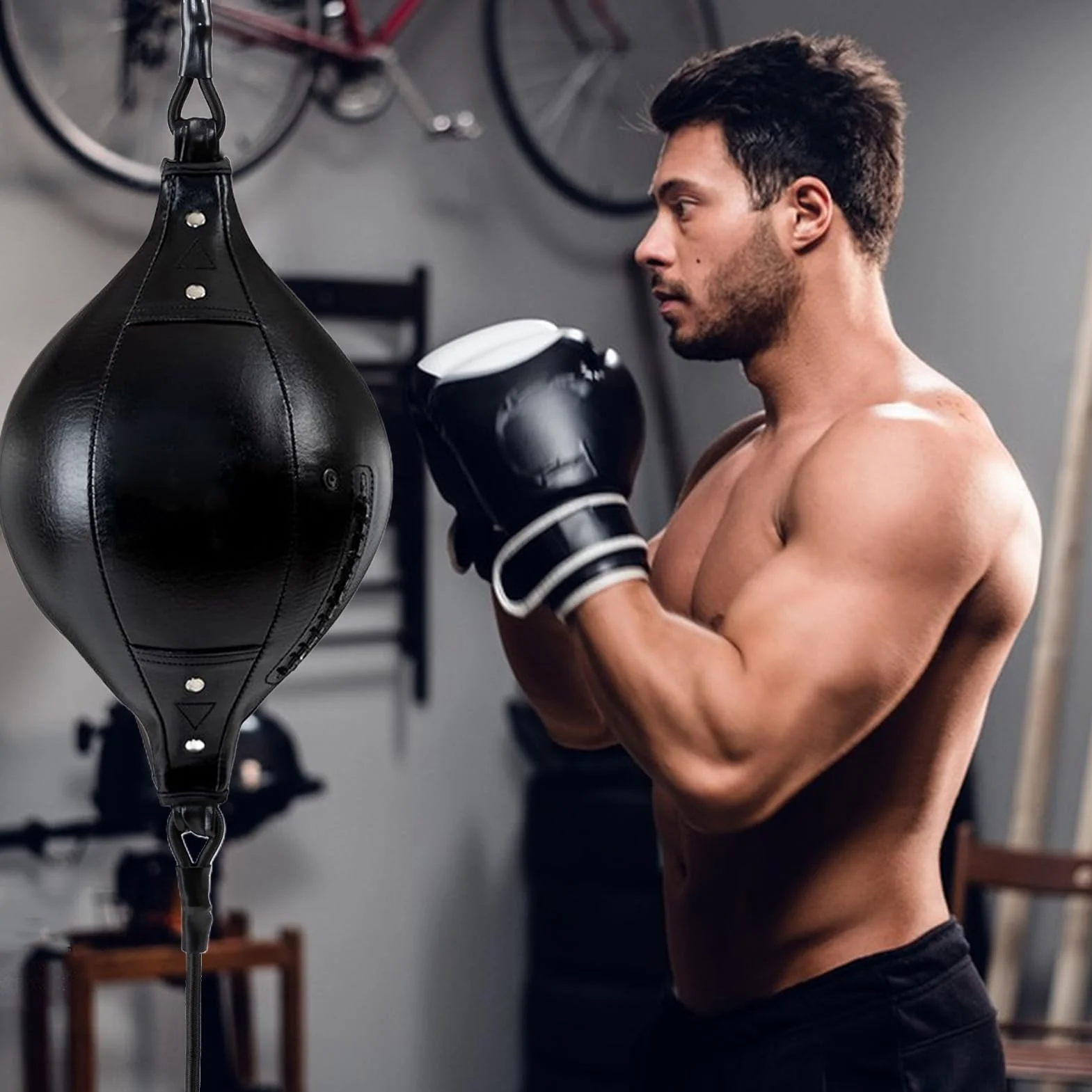 Conjunto De Boxeo Bolsas Velocidad dodg Training Punching Speed Bal Entrenamiento Equipo Duradero