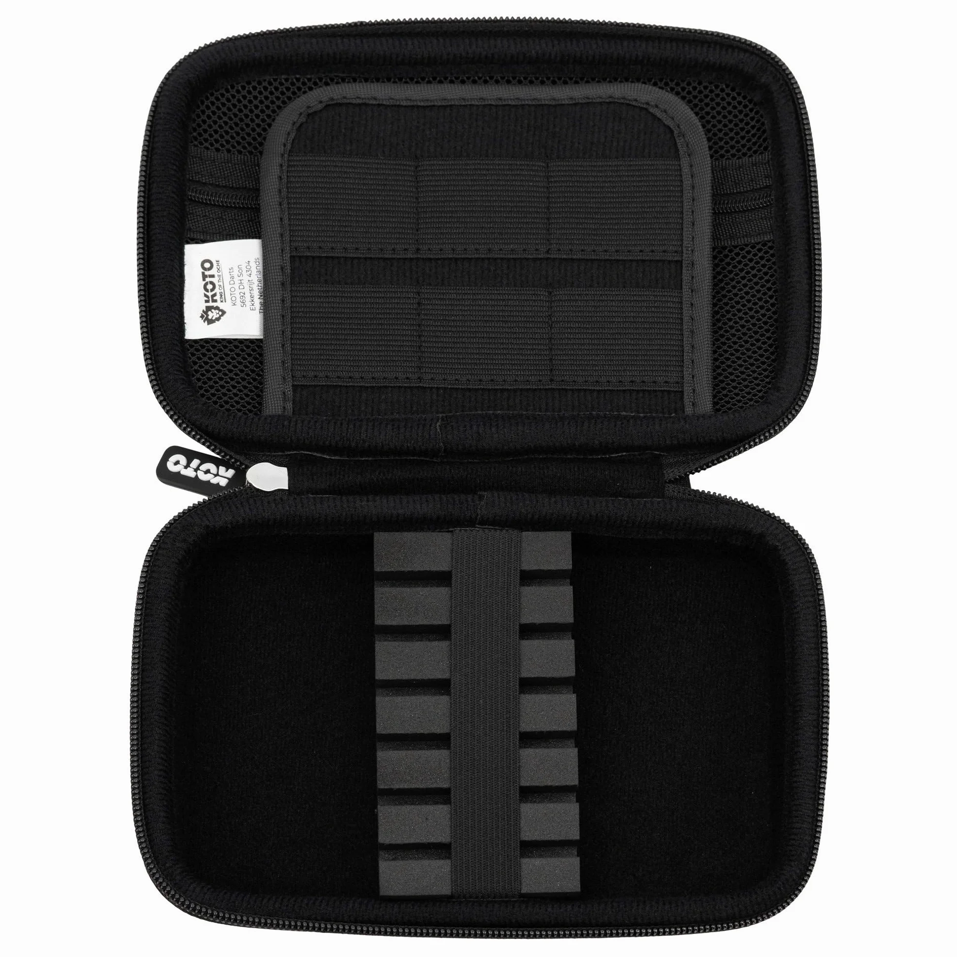 KOTO - Dartwallet EVA Medium Rojo, Estuche de Dardos con Cremallera, Funda para Dardos, Maletín de Dardos, Caja de Dardos