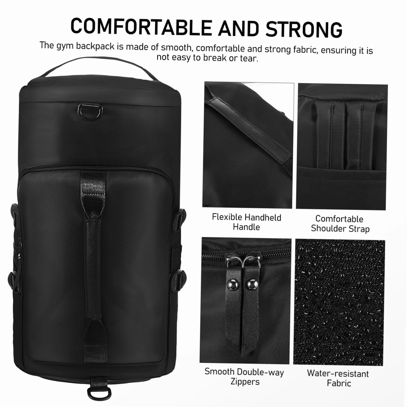 TOYANDONA Mochila de Gimnasio Deportiva Multifuncional con Múltiples Compartimentos Tela Resistente Gran Capacidad