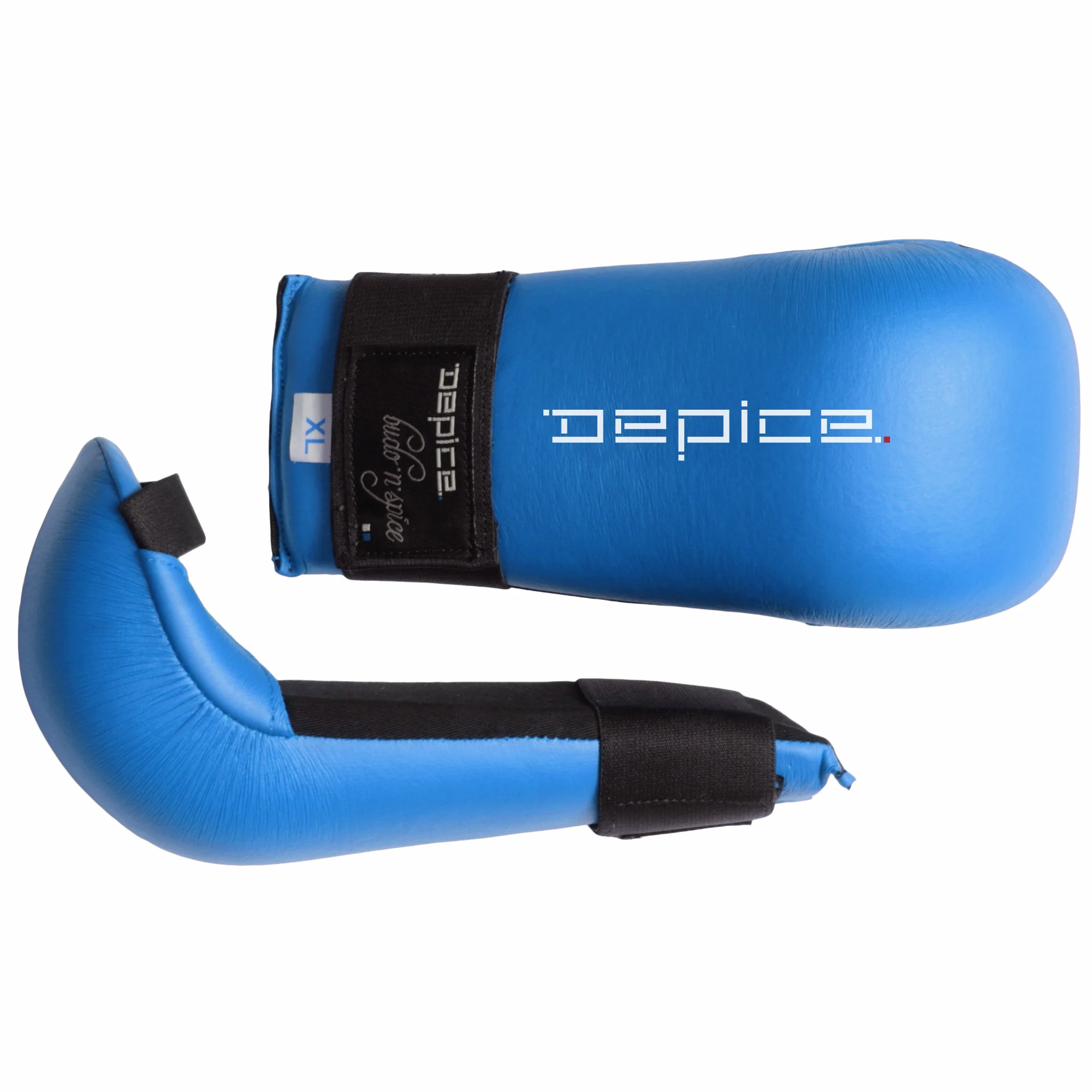 DEPICE Protector de pies Karate Dispositivo de Entrenamiento, Azul, Small