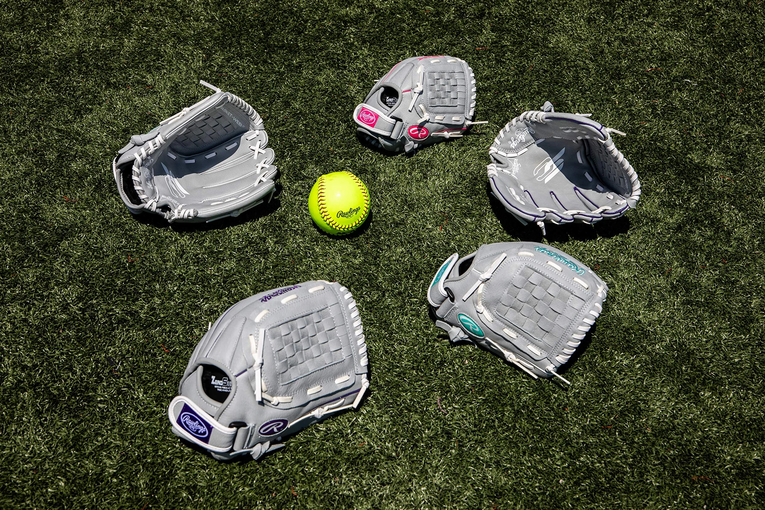 Rawlings Sure Catch Series Fastpitch Softball Glove, 12.5 Inch, Right Hand Throw