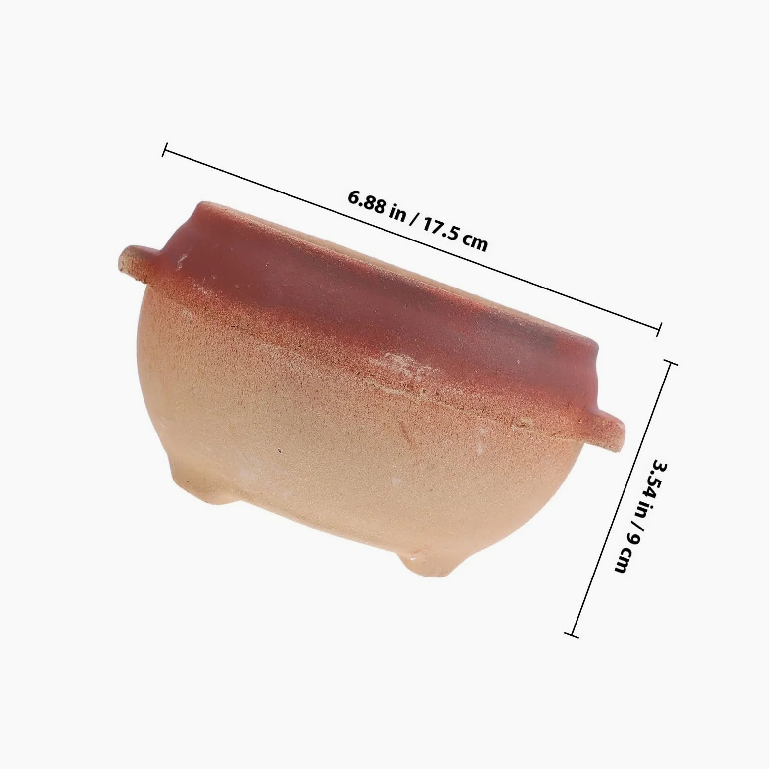 Olla de Barro sin Tapa 700ml de Arcilla para Cocinar y Guisar | Uso Doméstico y Comercial, Limpieza Sencilla, Diseño Multifunción, Capacidad Compacta para Preparaciones Calientes