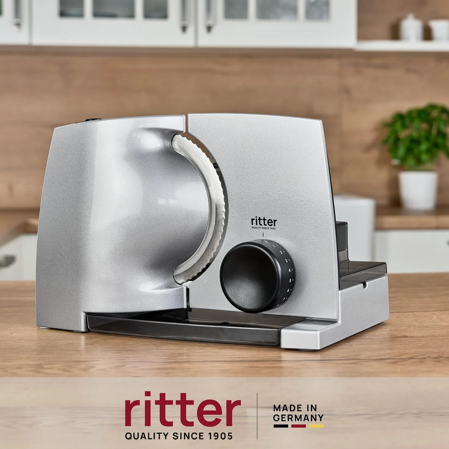ritter compact 1 Cortadora de Alimentos Eléctrica y Rebanadora de Pan de Metal