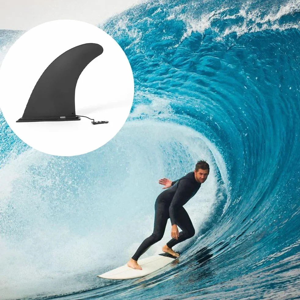 Aleta Central de Tabla de Surf, Aleta Paddle Surf, Quilla de Paddle Surf, Aleta de Tabla de Surf Hinchable, Plug-in Sup Fin, 9in, ABS, para Surf, Stand Paddle Board, Kayak, Longboard Surfboard Fins